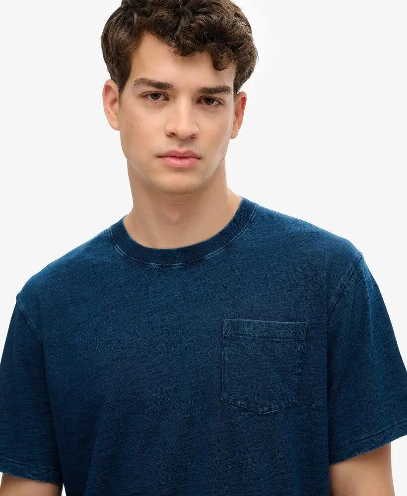 superdry The Merchant Store T‑shirt com bolso – Corte loose, 100% algodão 3/6