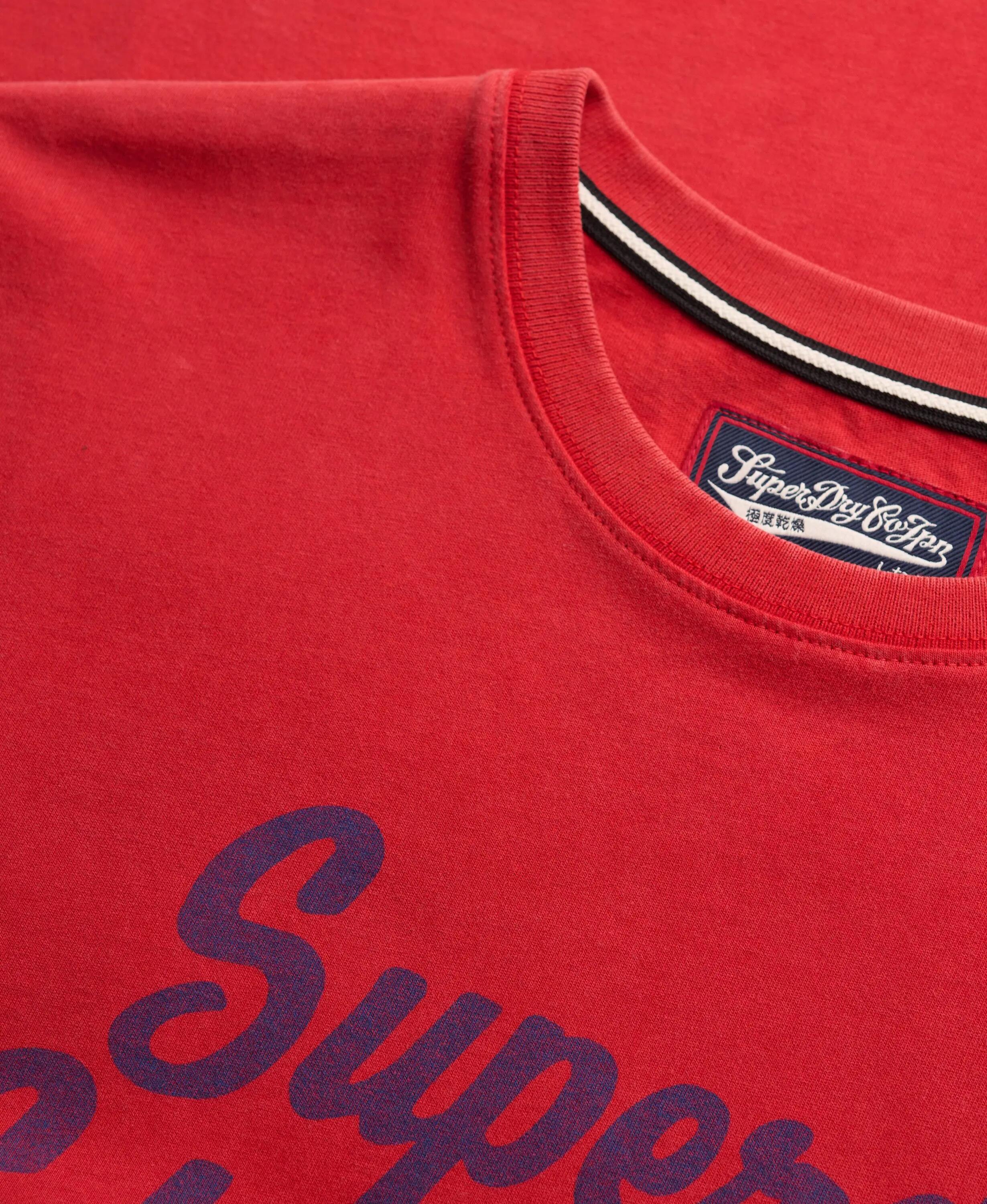 superdry T-shirt Vintage Script en coton — look rétro craquelé 6/7