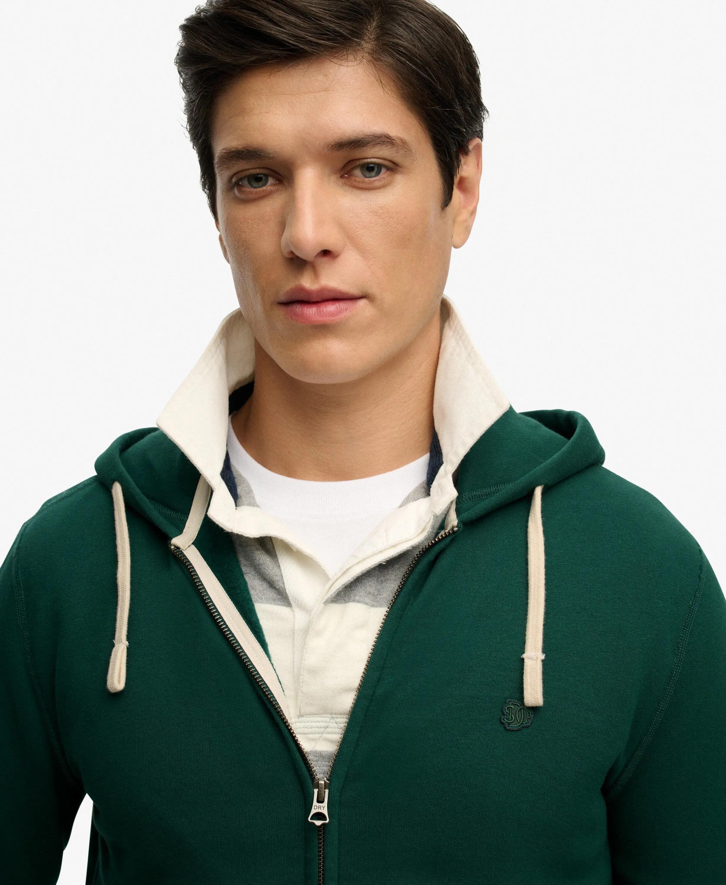 superdry Monogram geborduurde ritshoodie van katoen en gerecycled polyester 4/7