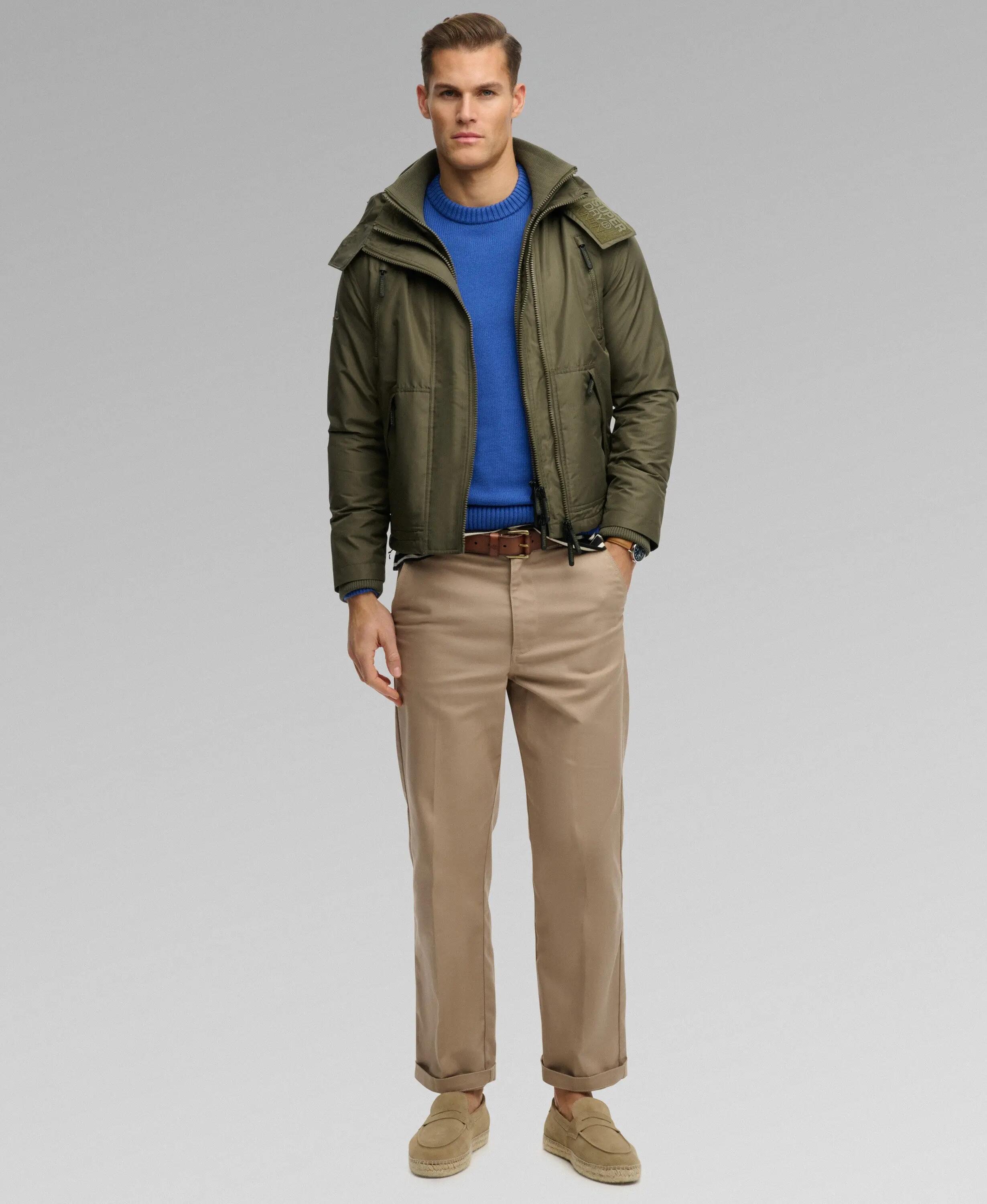 superdry Casaco Hooded Arctic Windcheater em poliéster reciclado – WASHED KHAKI 3/7
