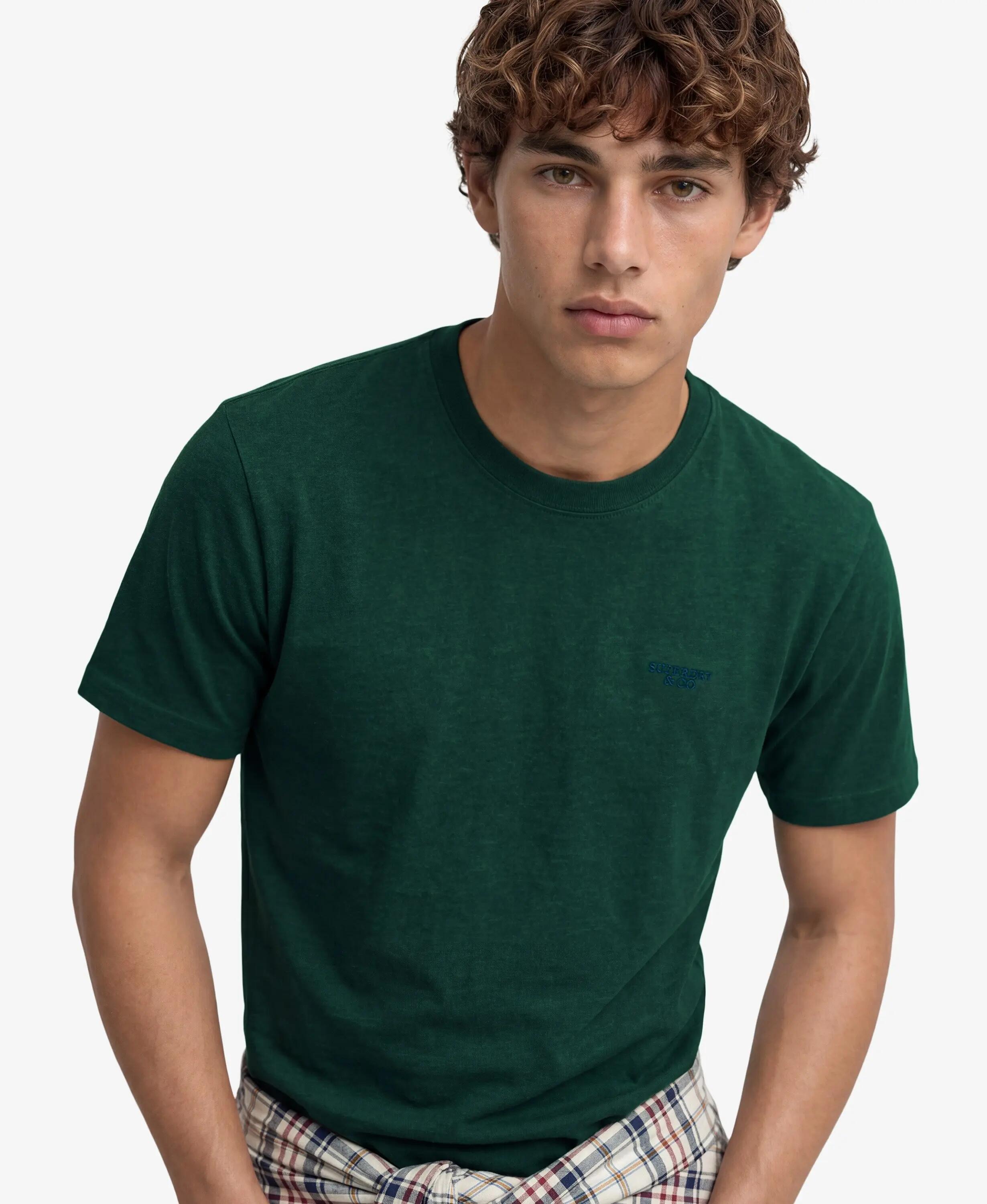 superdry Camiseta Essential Stacked Logo bordada en algodón orgánico 4/7