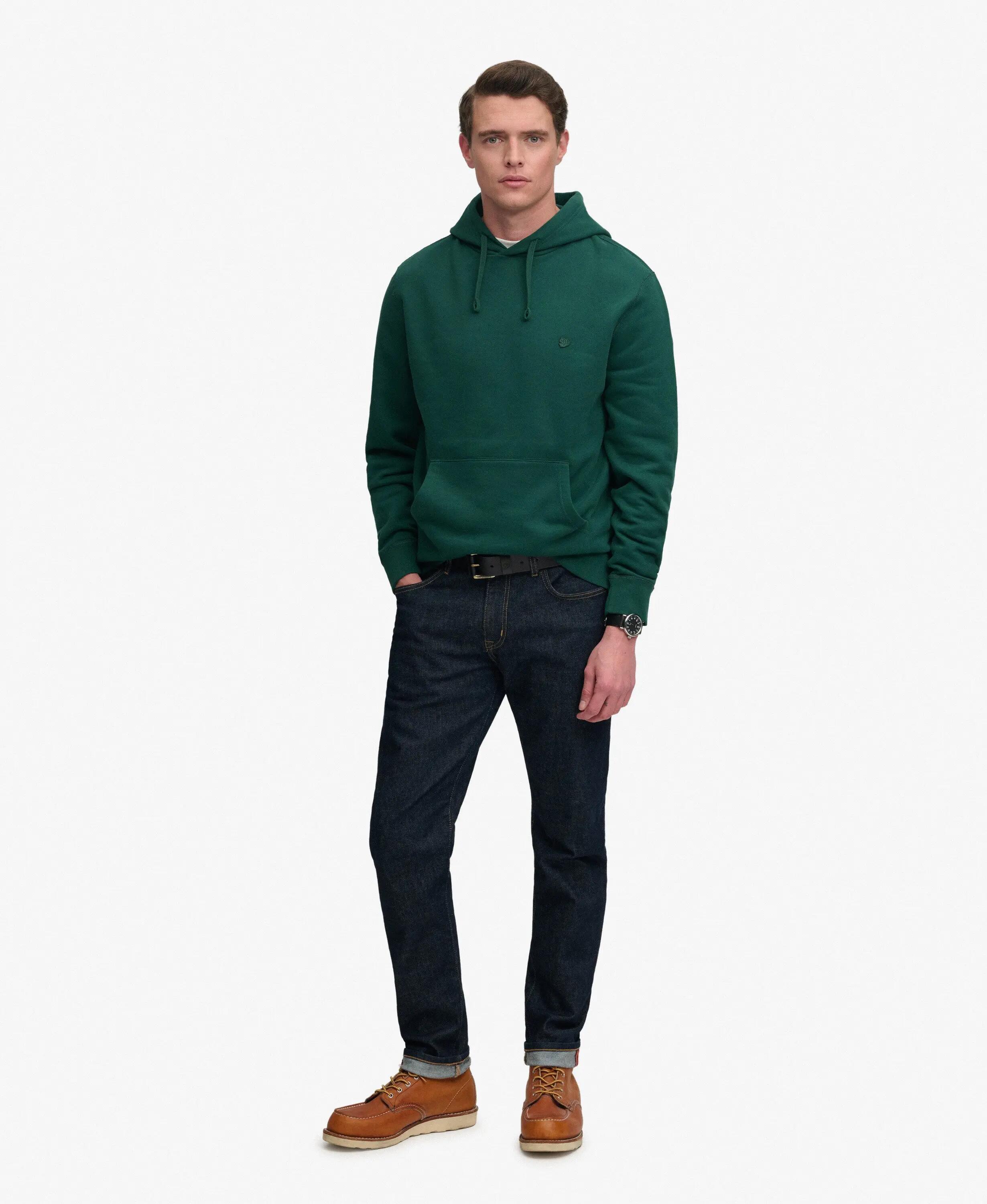superdry Hoodie Essential SD Co Logo – corte relaxed, Varsity Green 3/7