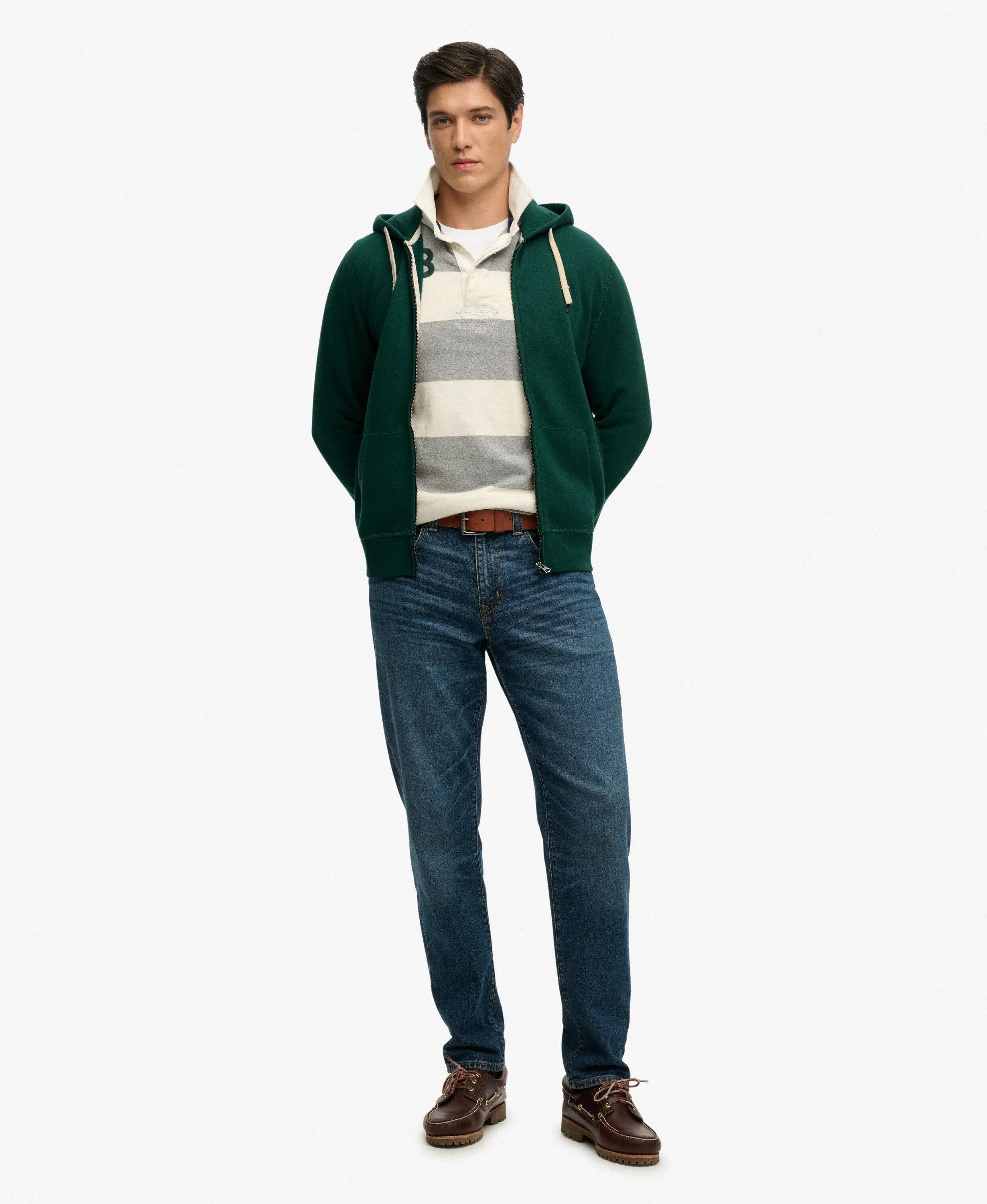 superdry Monogram geborduurde ritshoodie van katoen en gerecycled polyester 3/7