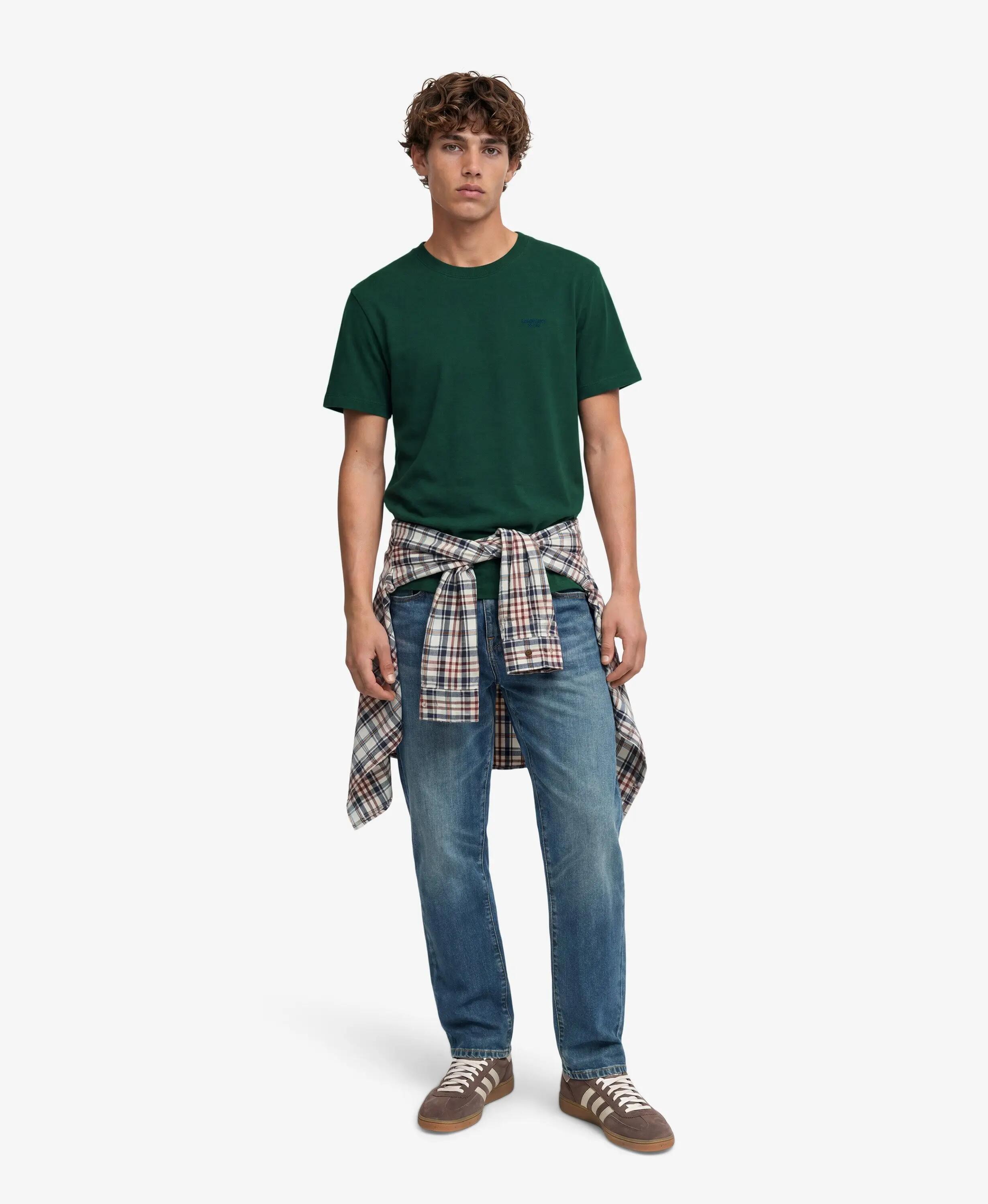 superdry Camiseta Essential Stacked Logo bordada en algodón orgánico 3/7