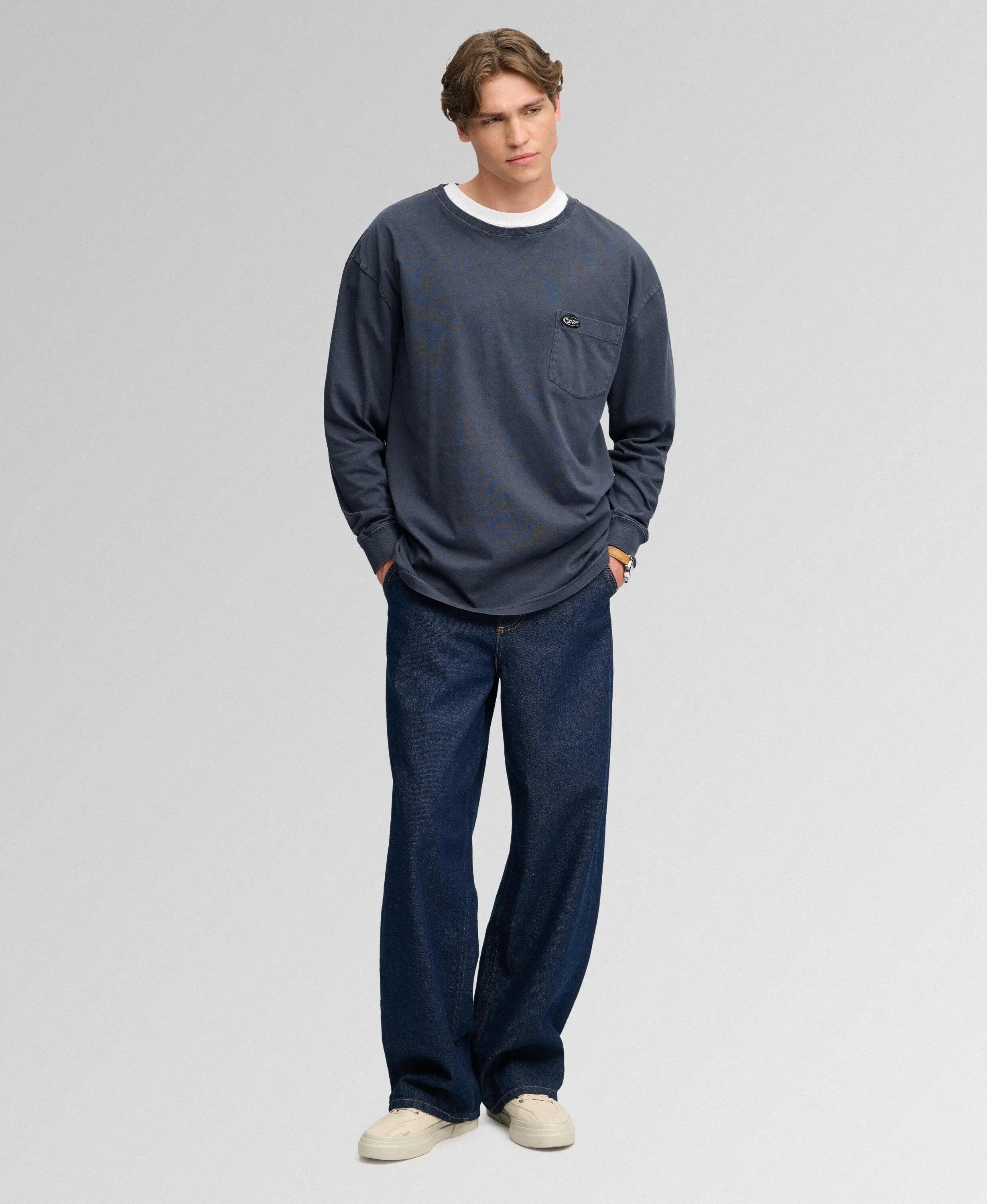 superdry Long Sleeve Pocket T-Shirt en coton bio – coupe oversized 3/7