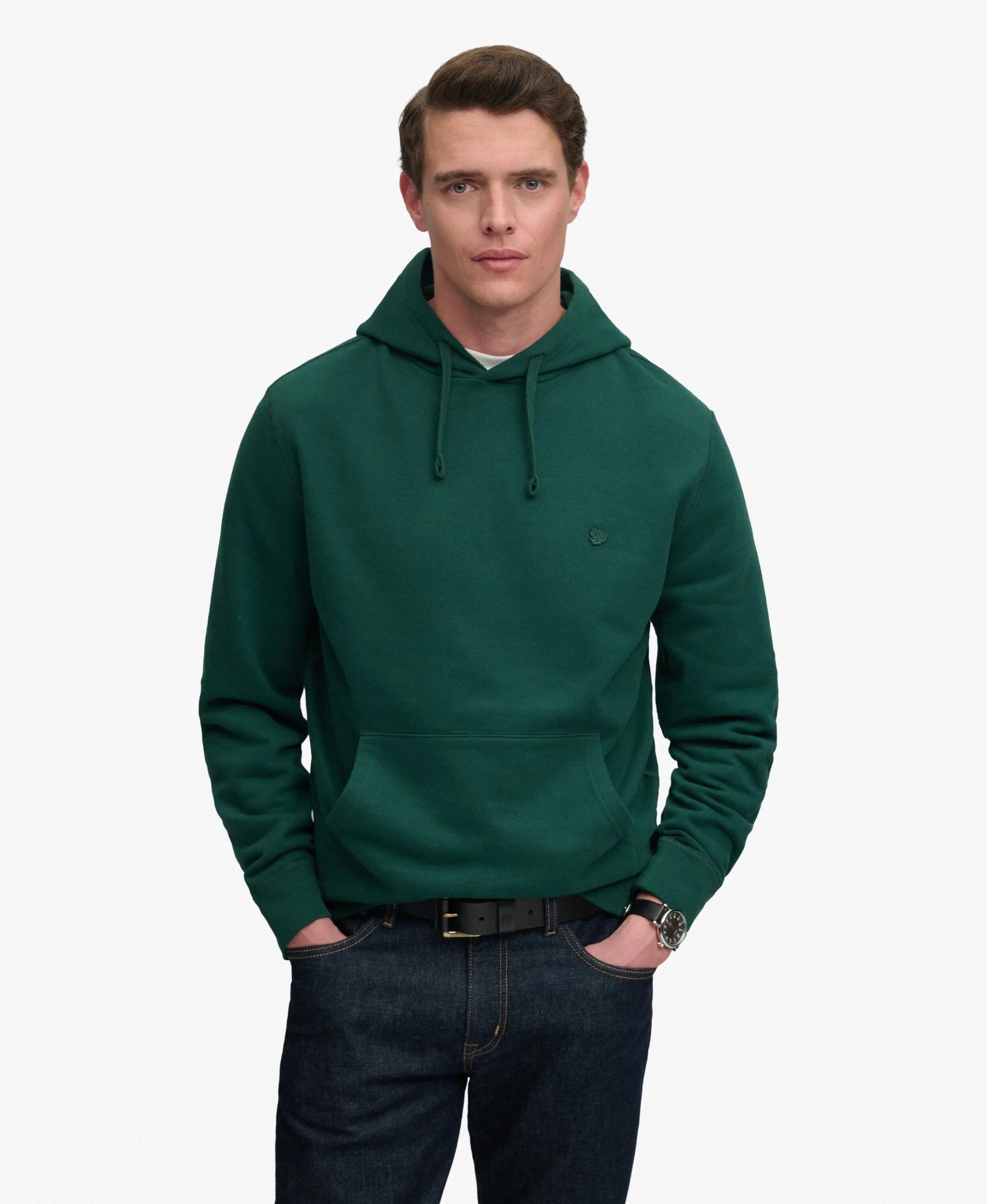 superdry Hoodie Essential SD Co Logo – corte relaxed, Varsity Green 2/7
