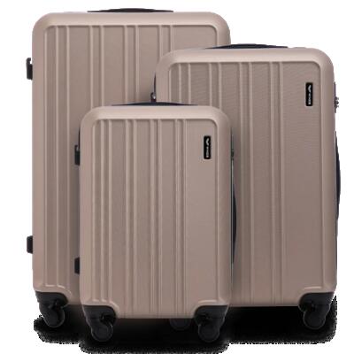 Set van 3 wings harrier koffers champagne