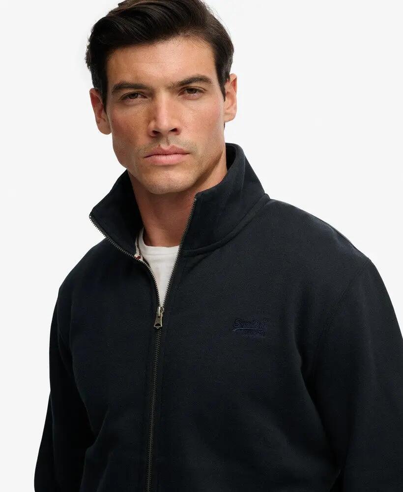superdry Essential Logo Track Top – felpa loose in cotone e poliestere riciclato 3/6