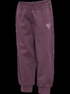 Hummel broek hmlmini loose solid adj waist - biokatoen, losse pasvorm – black