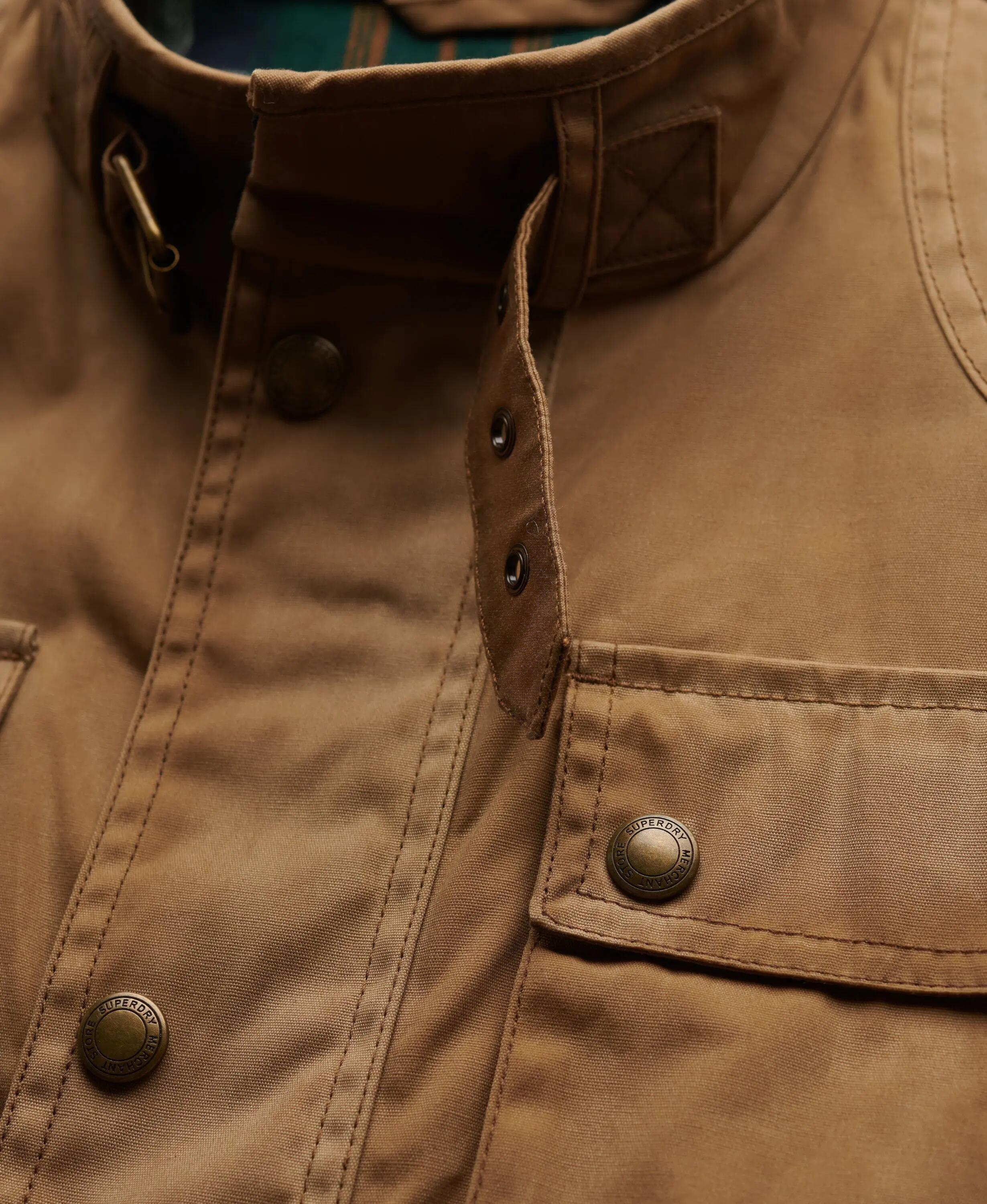 superdry Casaco Racer Wax - algodão, corte boxy 7/7