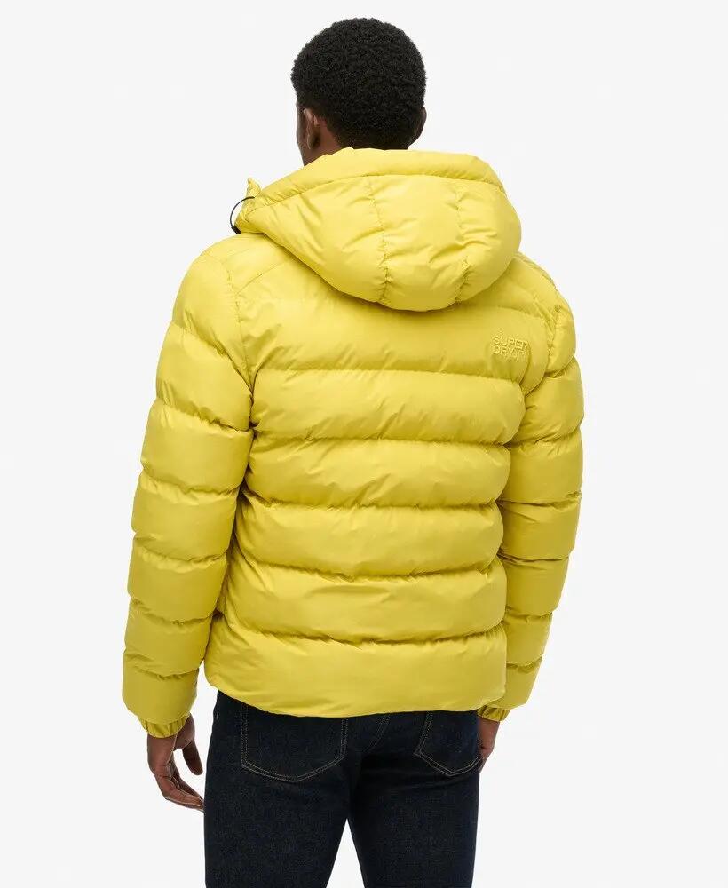 superdry Casaco acolchoado com capuz - Repelente de água Wax Yellow 5/7