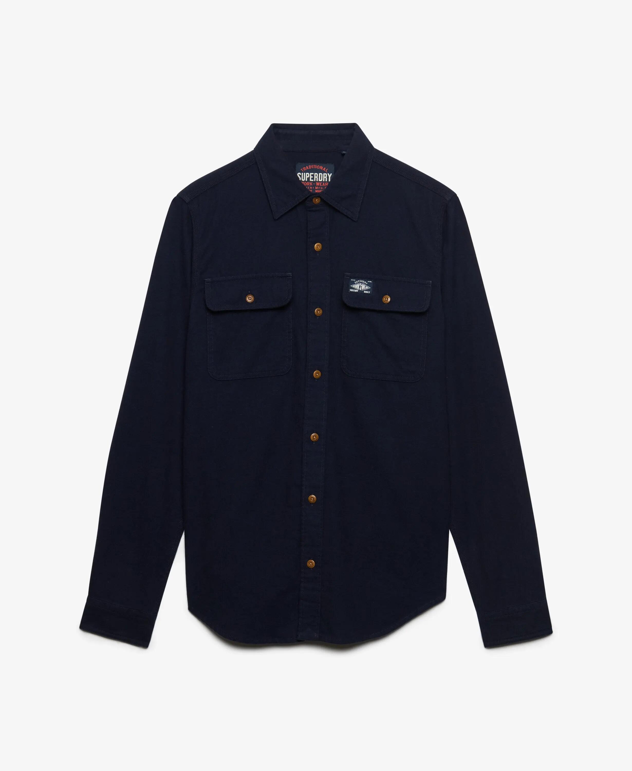 superdry Overshirt Trailsman Relaxed Fit en algodón orgánico - DEEP NAVY 7/7