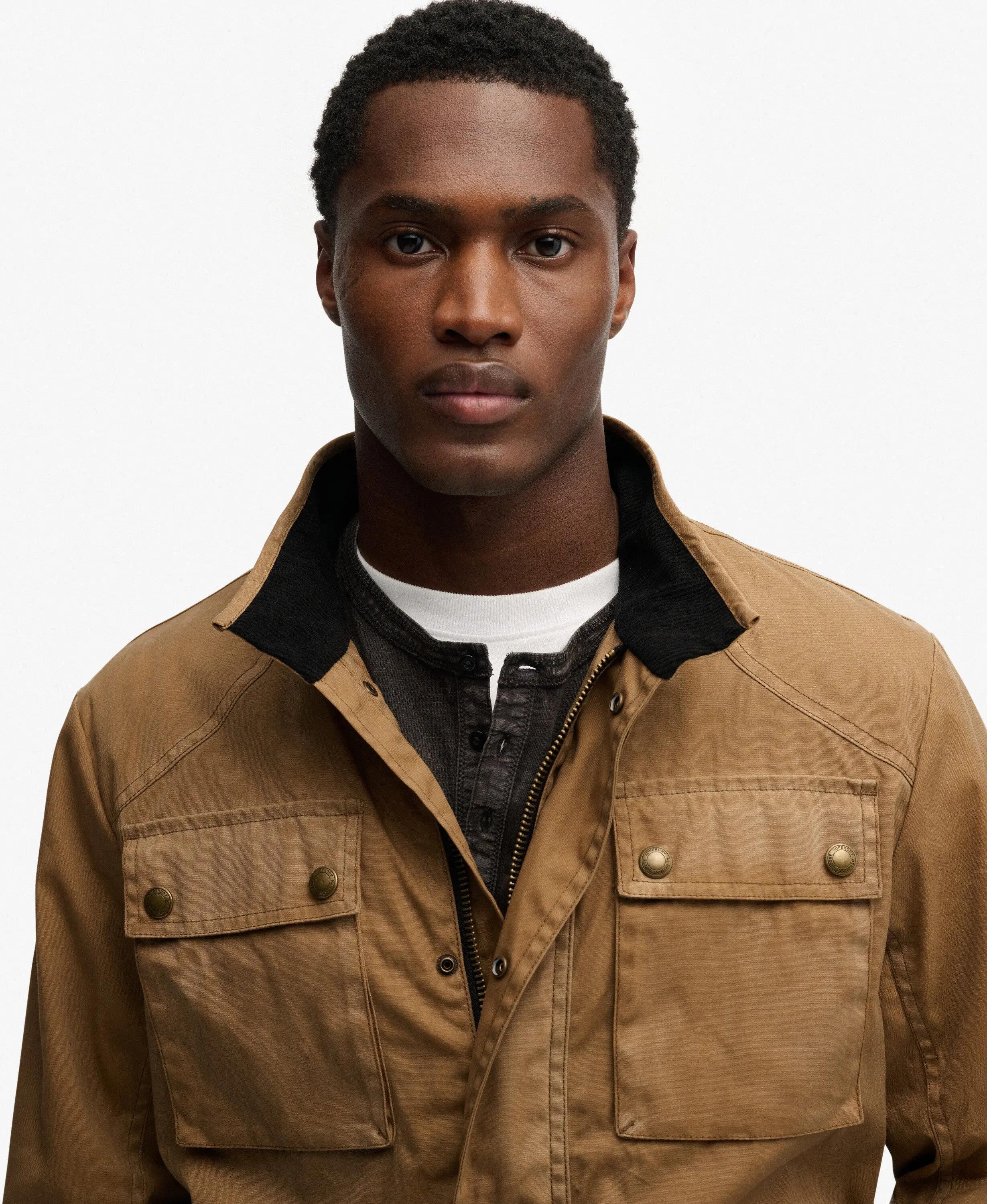 superdry Casaco Racer Wax - algodão, corte boxy 4/7