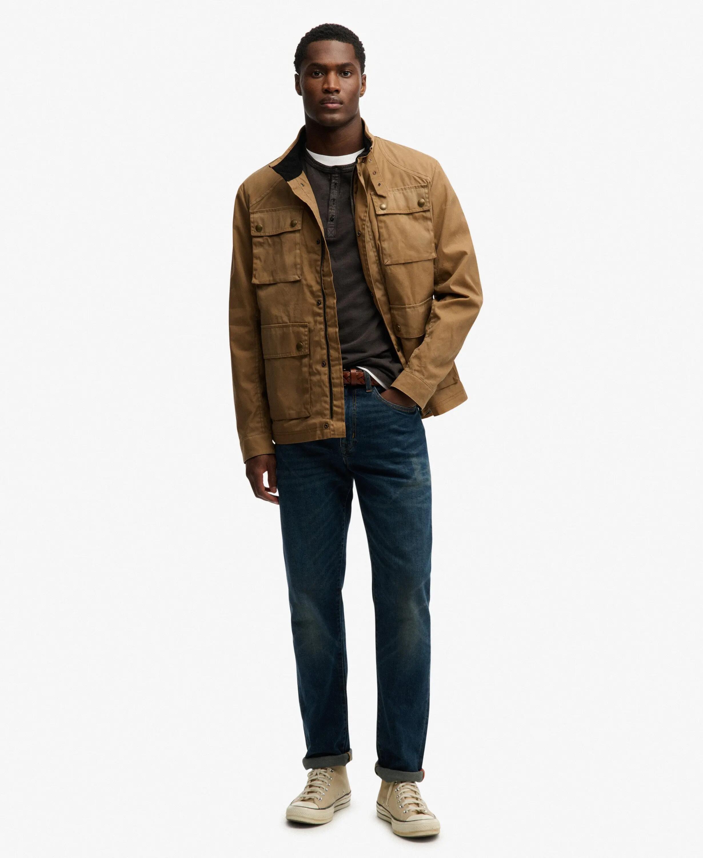 superdry Casaco Racer Wax - algodão, corte boxy 3/7