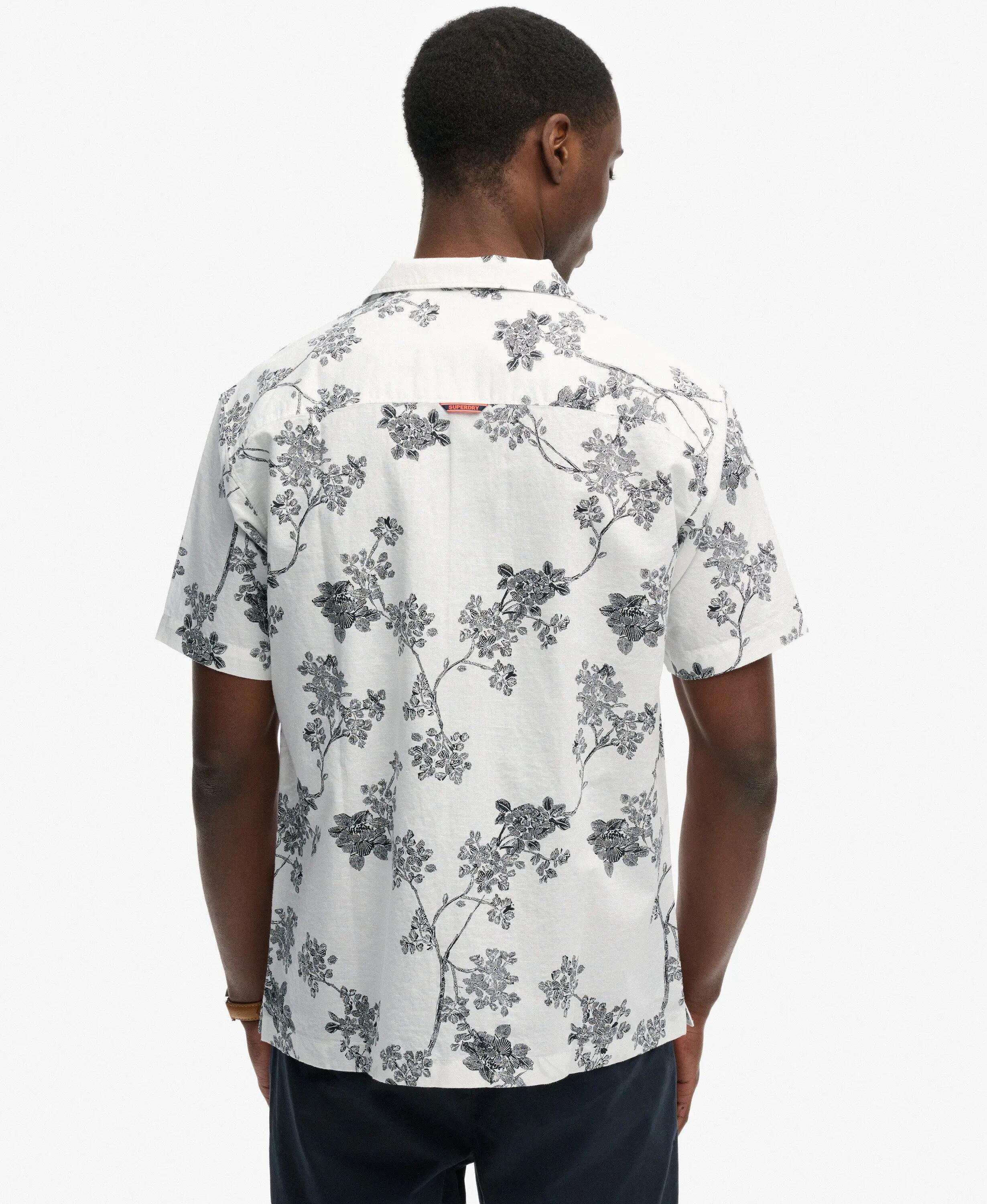 superdry Short Sleeve Beach Shirt linho e algodão – corte relaxed 5/7
