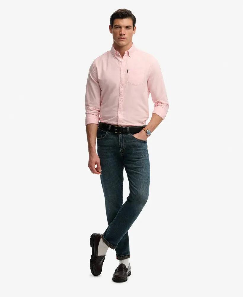 superdry Essential Oxford overhemd lange mouw – 100% katoen 4/6