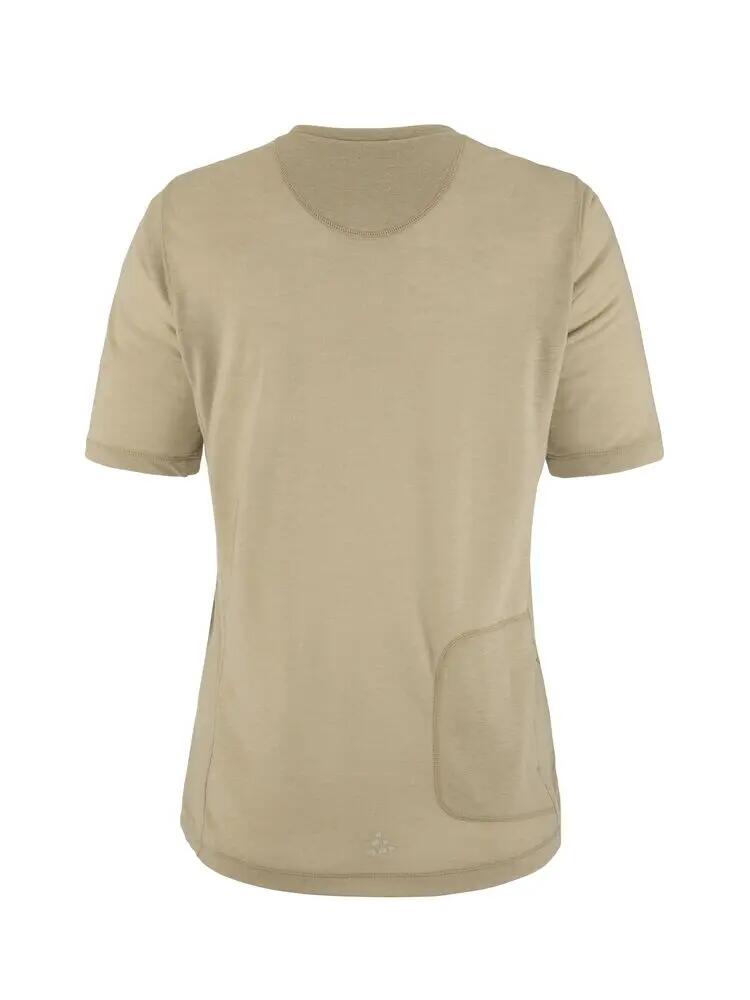 craft Everyday Wool SS Tee W – Lã merino e poliéster reciclado, macia e 4/7