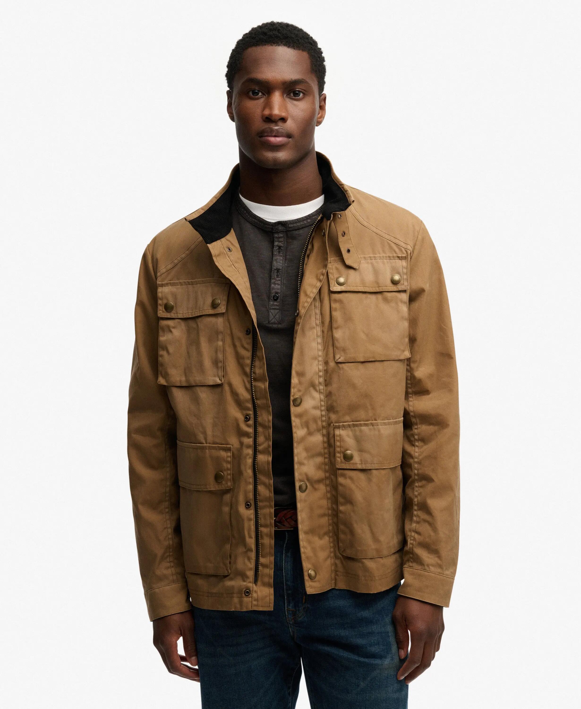 superdry Casaco Racer Wax - algodão, corte boxy 2/7