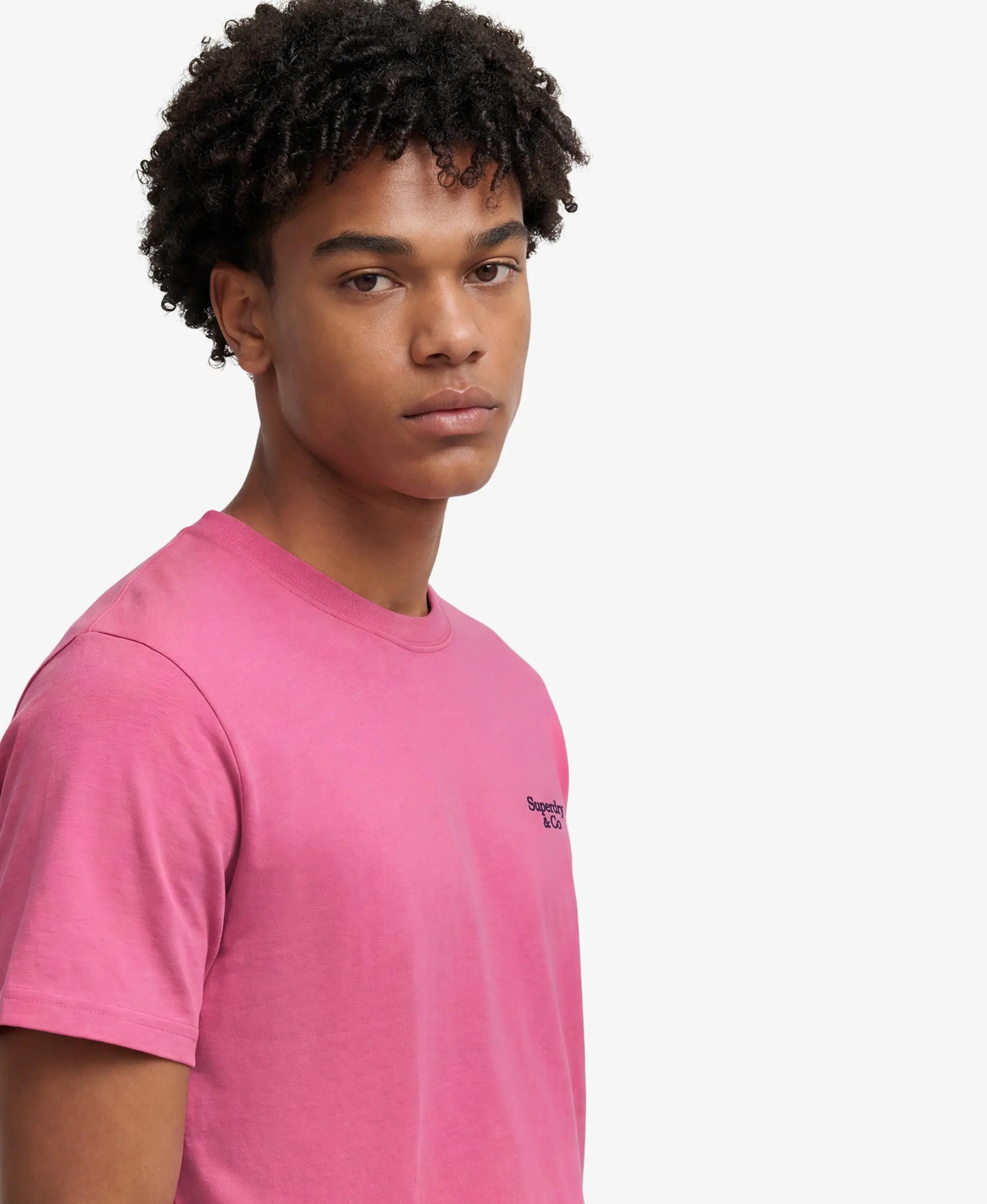 superdry T-shirt Essential Serif Logo brodé en coton bio 4/6