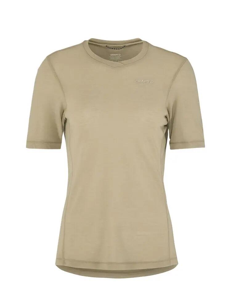 craft Everyday Wool SS Tee W – Lã merino e poliéster reciclado, macia e 3/7