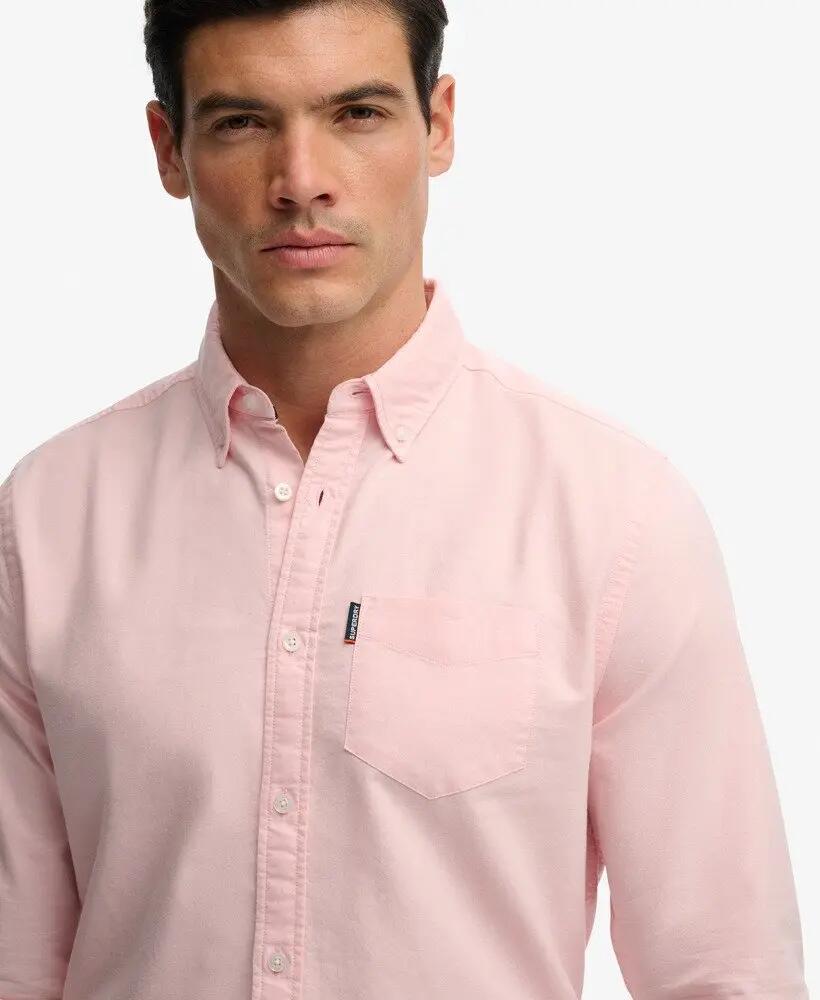 superdry Essential Oxford overhemd lange mouw – 100% katoen 3/6