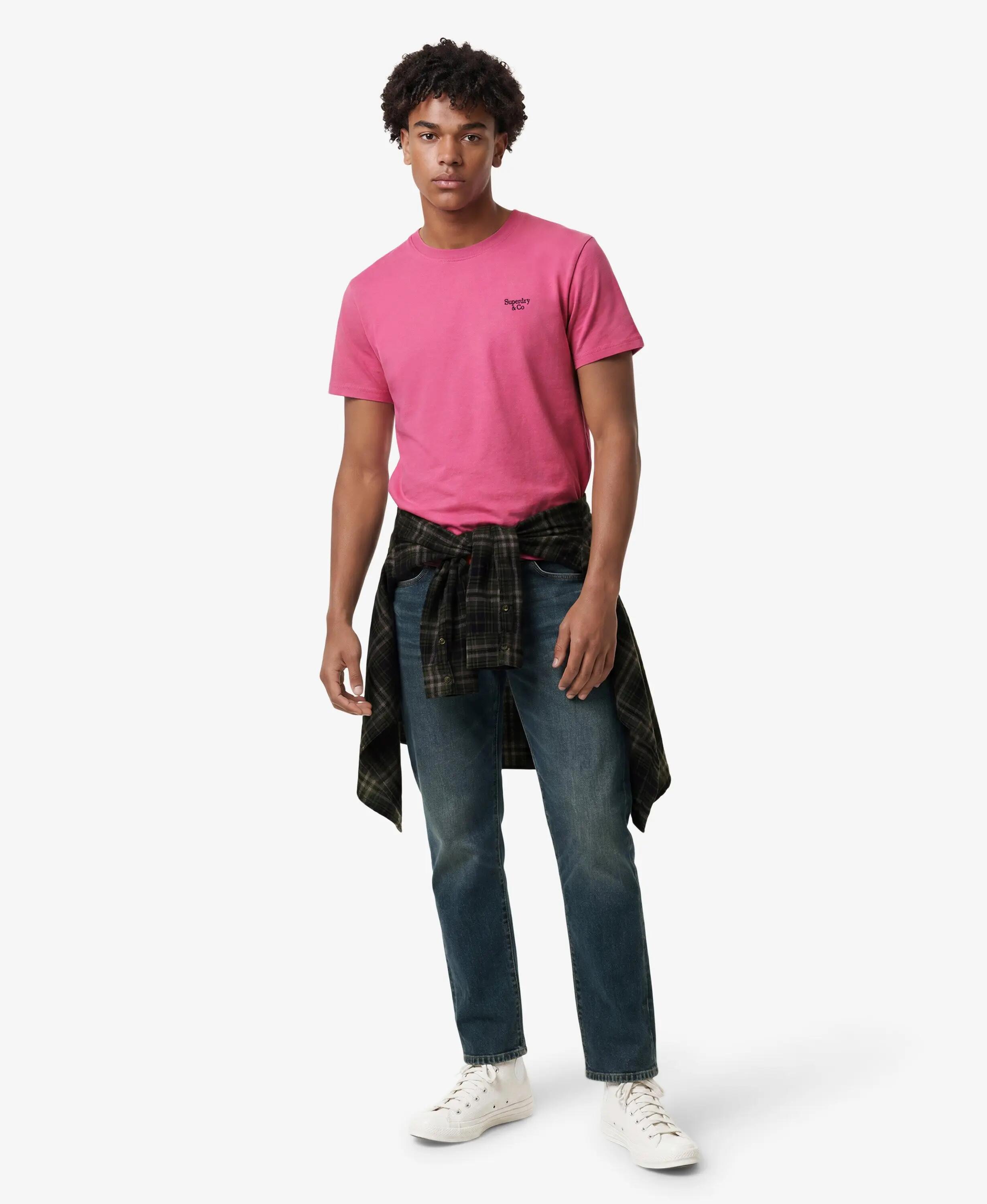 superdry T-shirt Essential Serif Logo brodé en coton bio 3/6