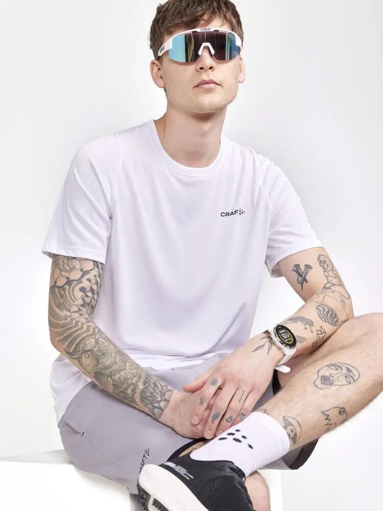 craft T-shirt Collective Bi-Blend manches courtes Homme — mélange tencel et 4/4