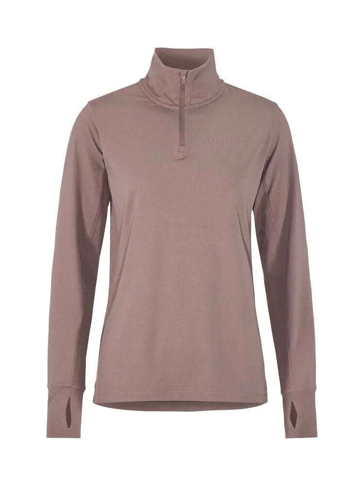craft Flow HZ LS W — dames longsleeve met korte rits en col, warm en rekbaar 2/7