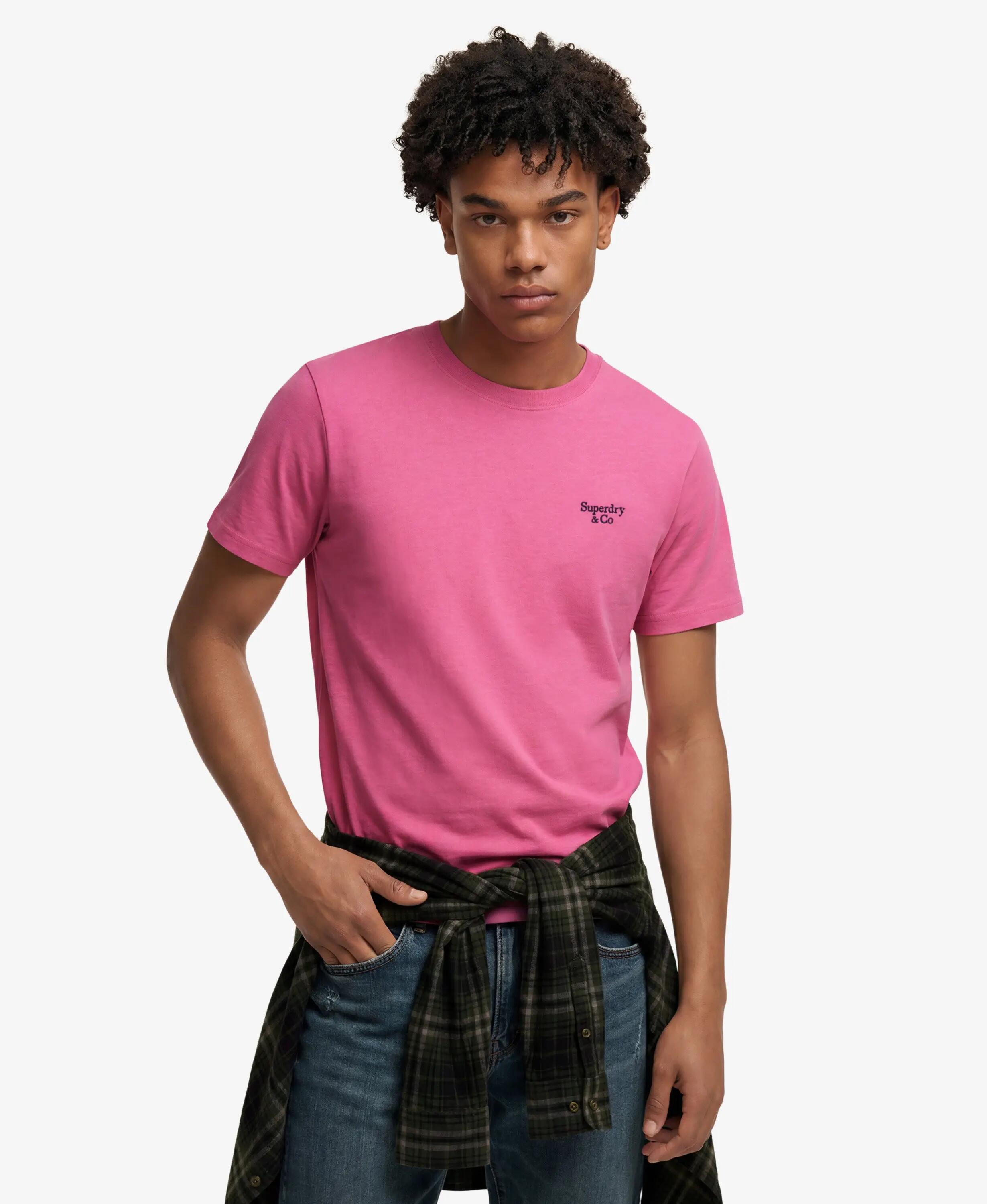 superdry T-shirt Essential Serif Logo brodé en coton bio 2/6
