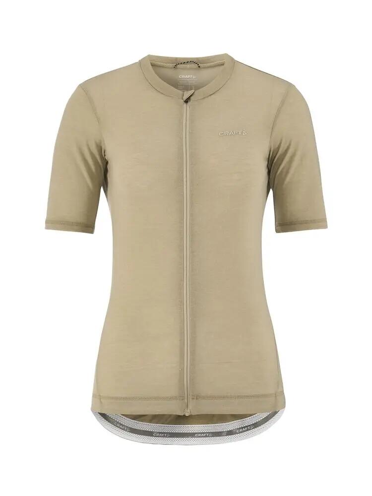 craft T-shirt de ciclismo Everyday Wool SS Jersey W em lã merino - Hay/Melange 2/7