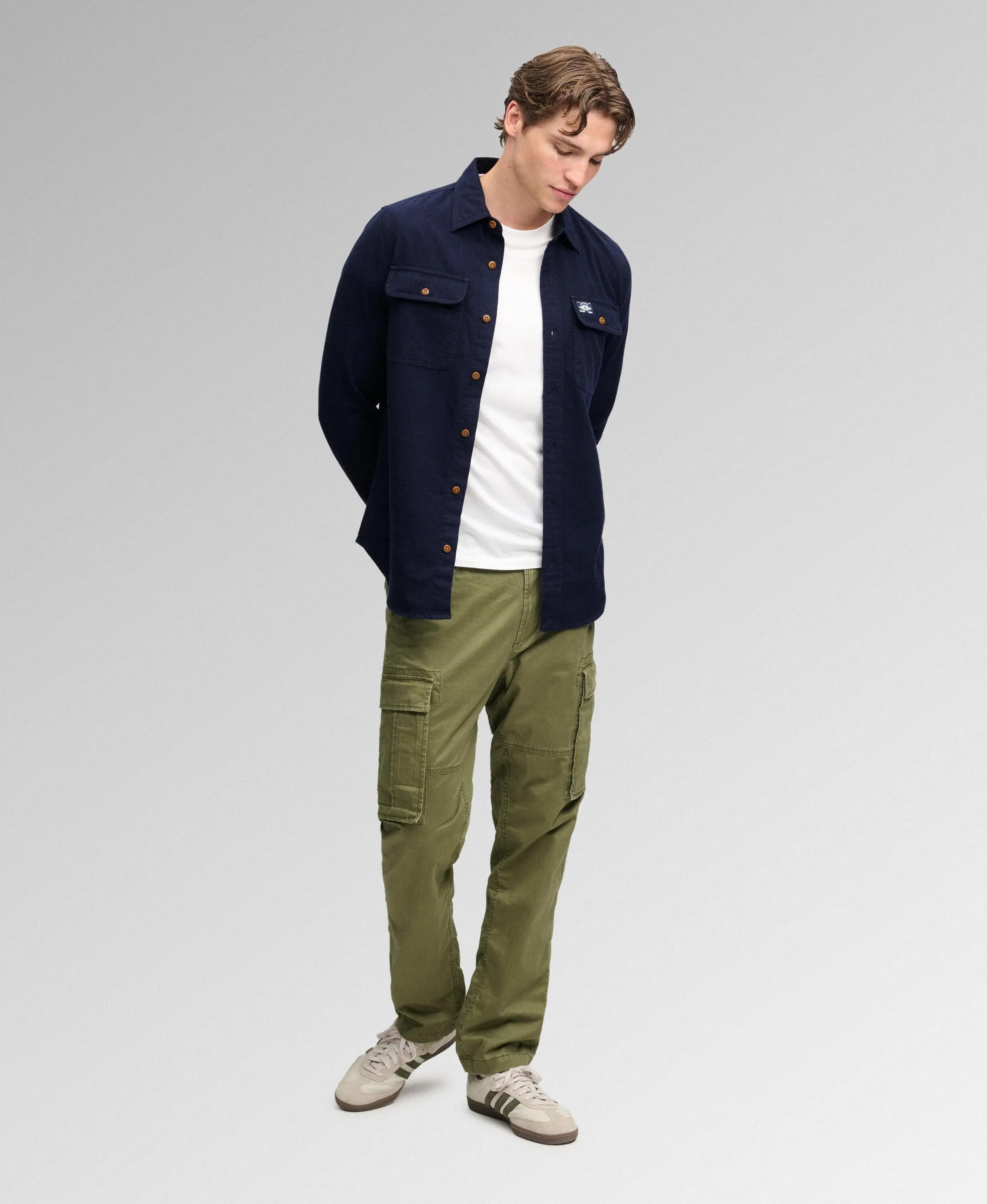 superdry Overshirt Trailsman Relaxed Fit en algodón orgánico - DEEP NAVY 3/7