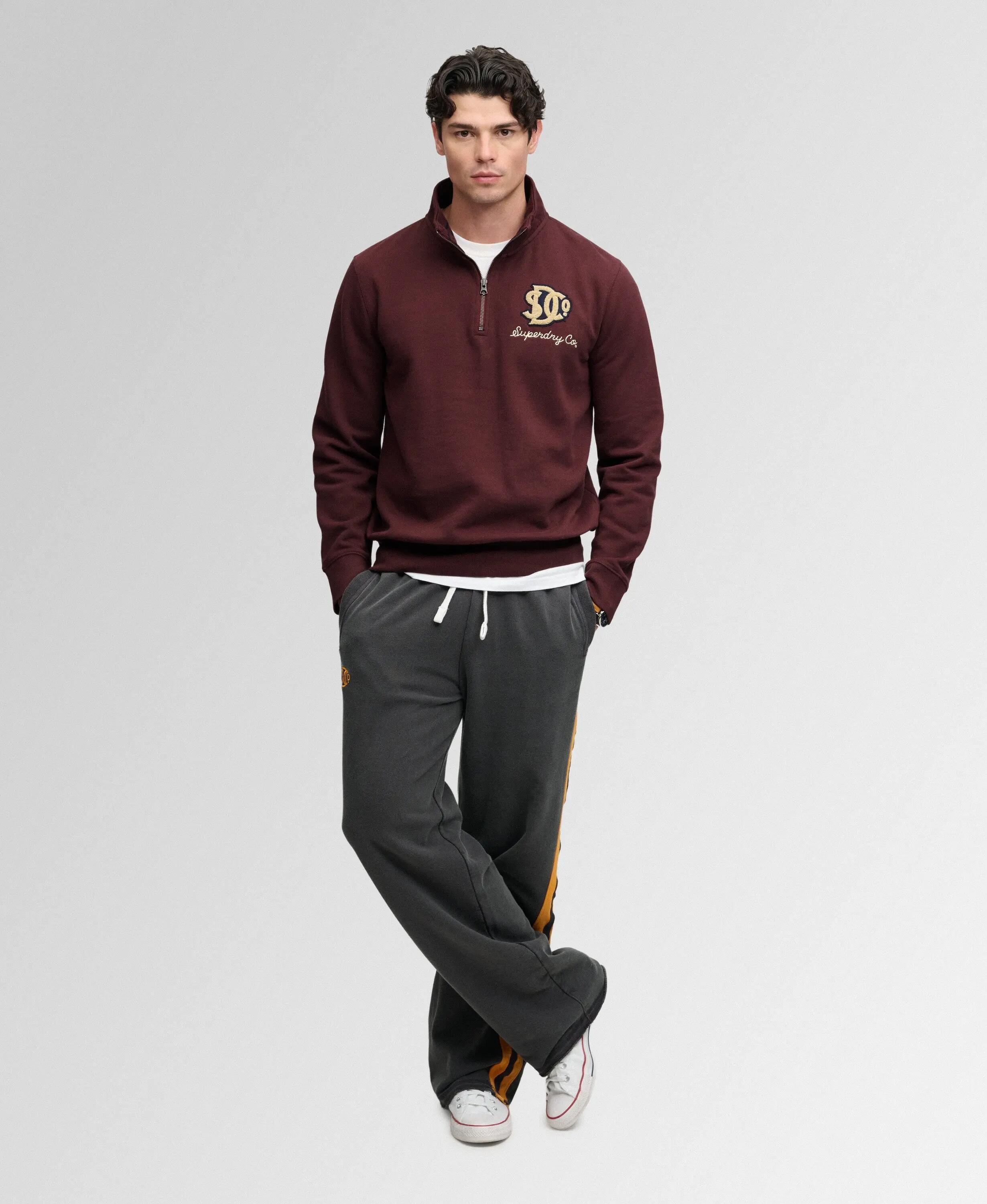 superdry Vintage Athletic Half Zip Sweatshirt — mezza zip in pile spazzolato 3/7