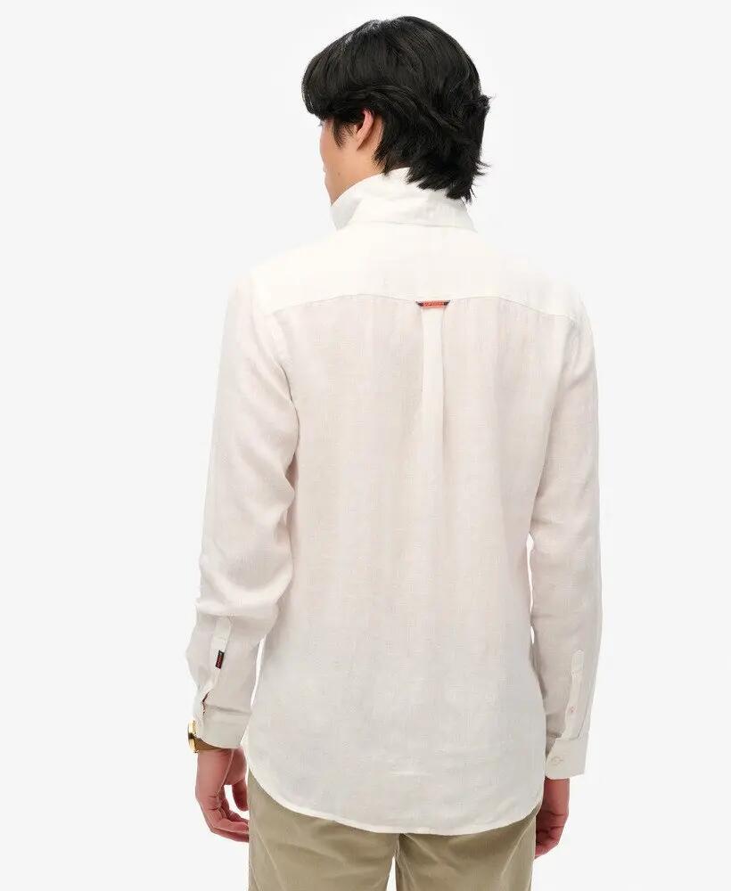 superdry Camicia in lino ricamata Vacation – 100% lino, vestibilità relaxed 4/6