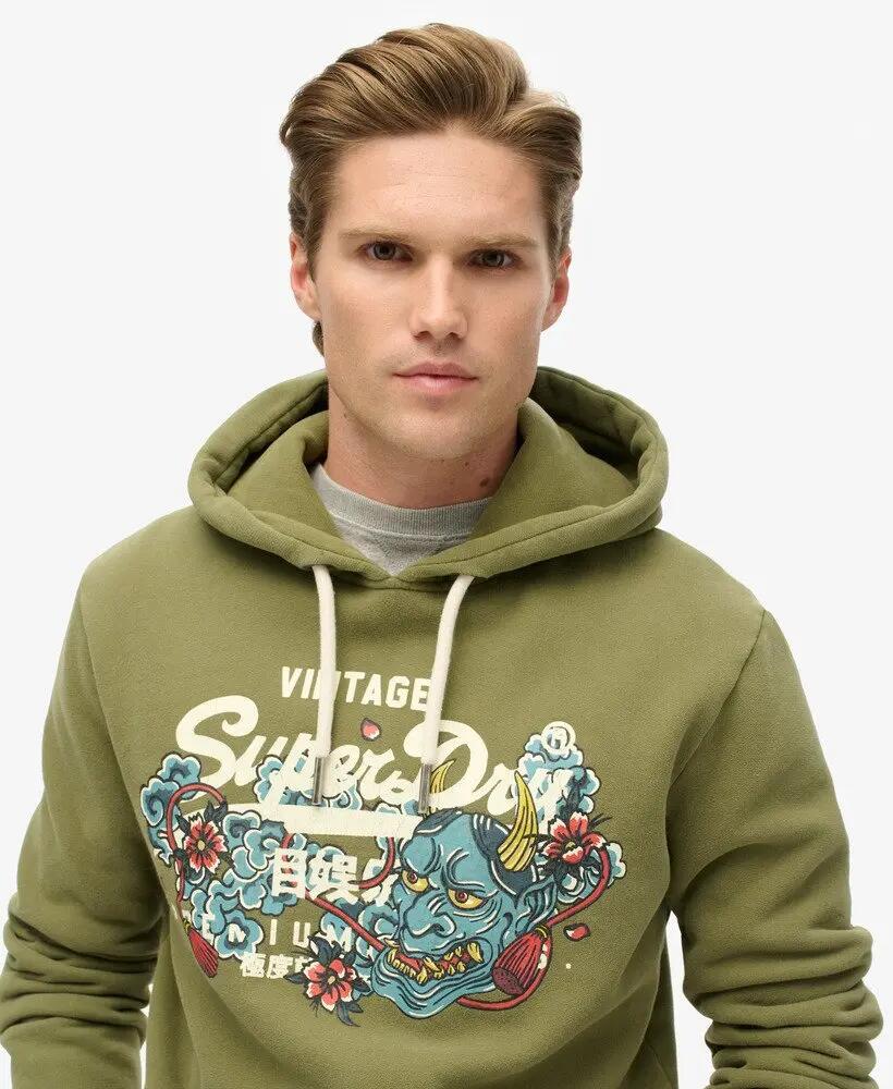 superdry Sweatshirt com capuz Tokyo Vl Graphic em algodão orgânico e poliéster 3/6