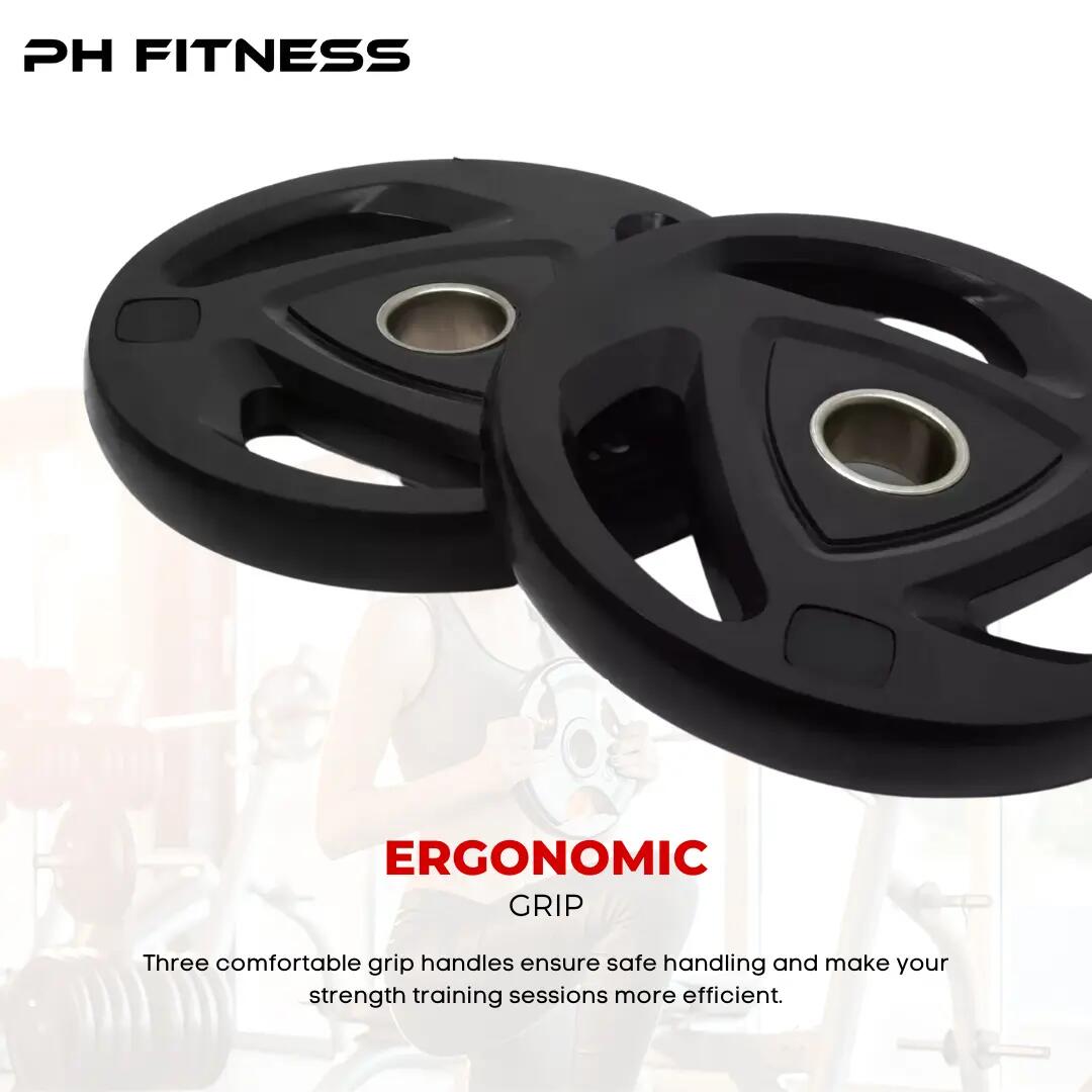 Discos olímpicos Tri Grip 50 mm | PH Fitness 5/9