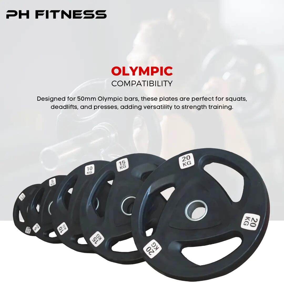 Discos olímpicos Tri Grip 50 mm | PH Fitness 4/9