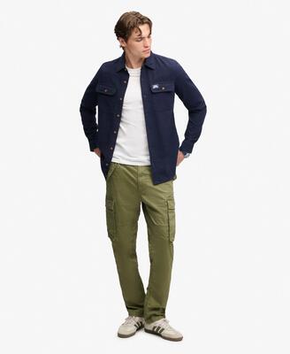Superdry slim taper cargo-broek van zacht katoen