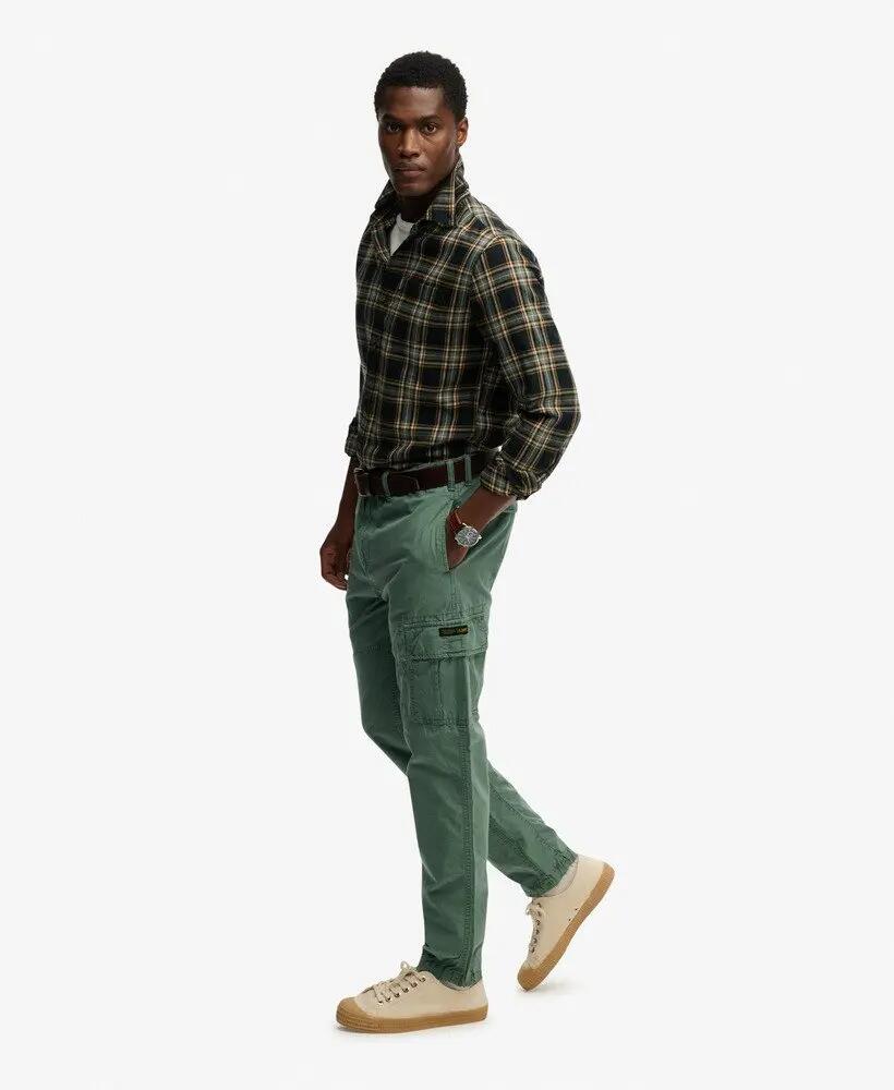 superdry Calças cargo Ripstop Light em algodão – corte direito 3/7