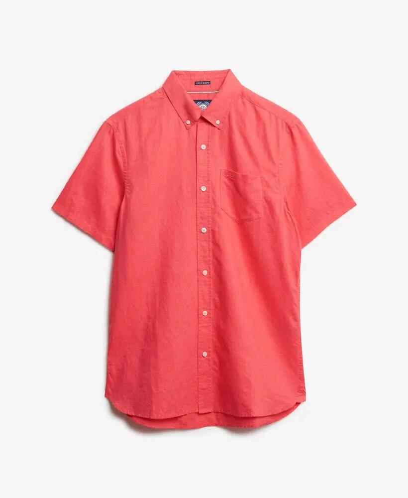 superdry Camisa manga curta em algodão e linho 6/6