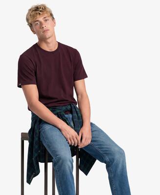 Superdry essential serif logo geborduurd t‑shirt van biologisch katoen