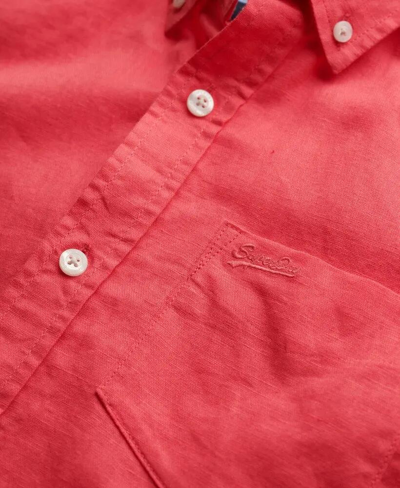 superdry Camisa manga curta em algodão e linho 5/6