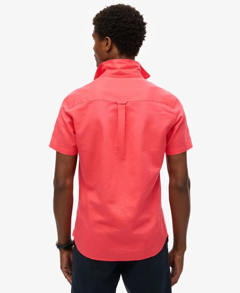 superdry Camisa manga curta em algodão e linho 4/6