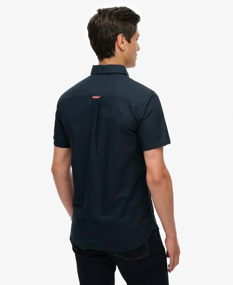 superdry Oxford korte mouw overhemd van biologisch katoen 4/6