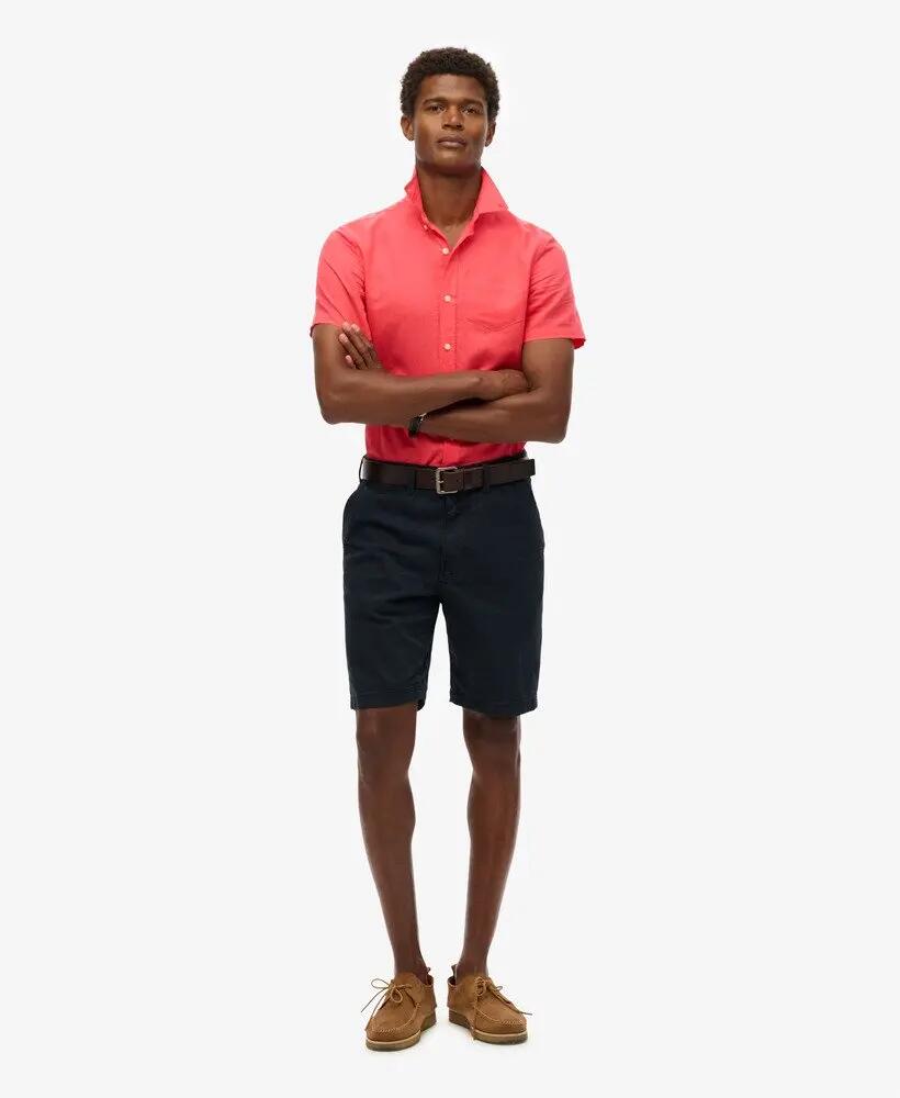 superdry Camisa manga curta em algodão e linho 2/6