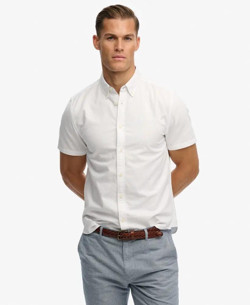 superdry Camicia Preppy Oxford maniche corte in cotone biologico 2/7