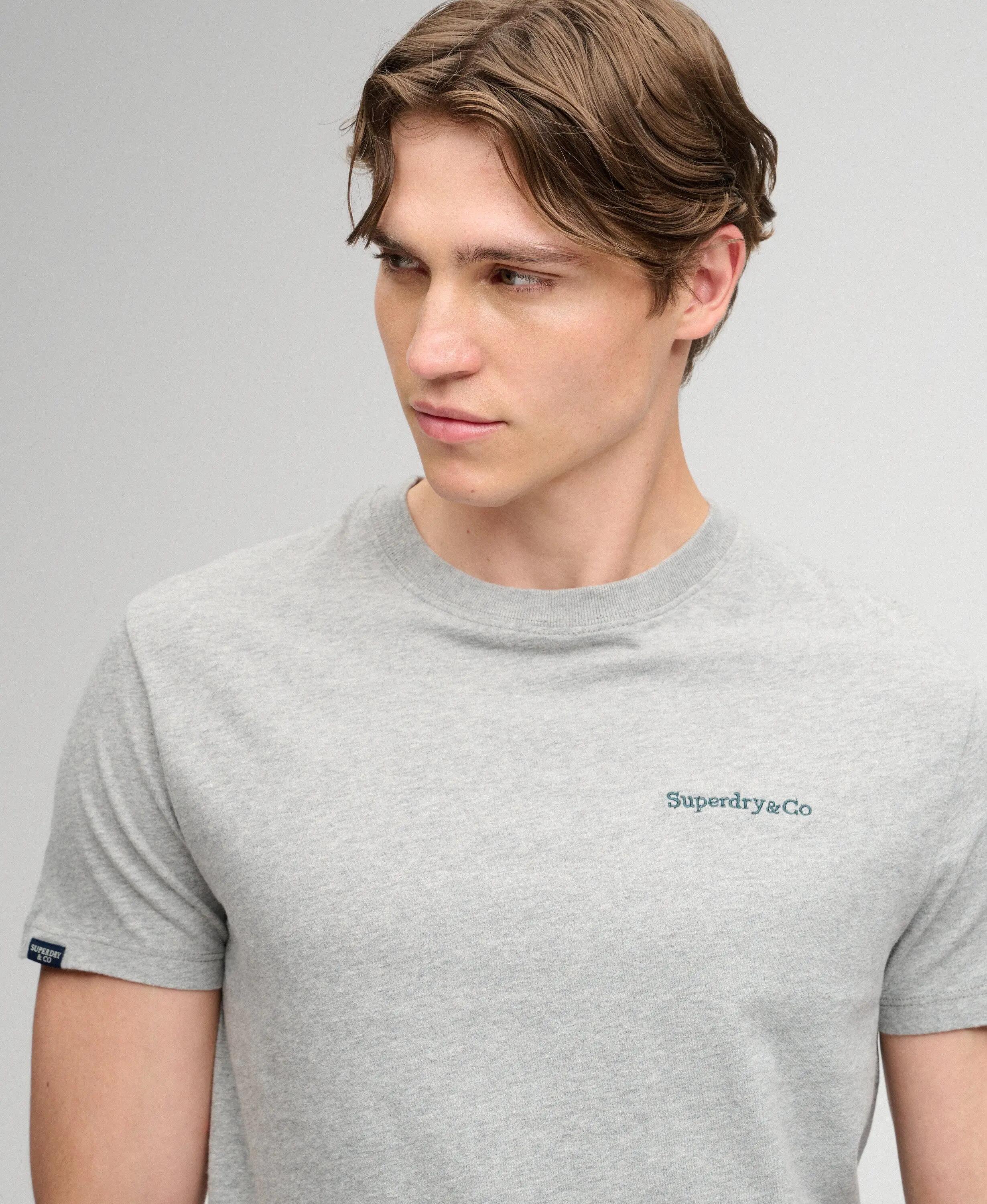 superdry T‑shirt Essential Company Logo brodé slim en coton 4/5