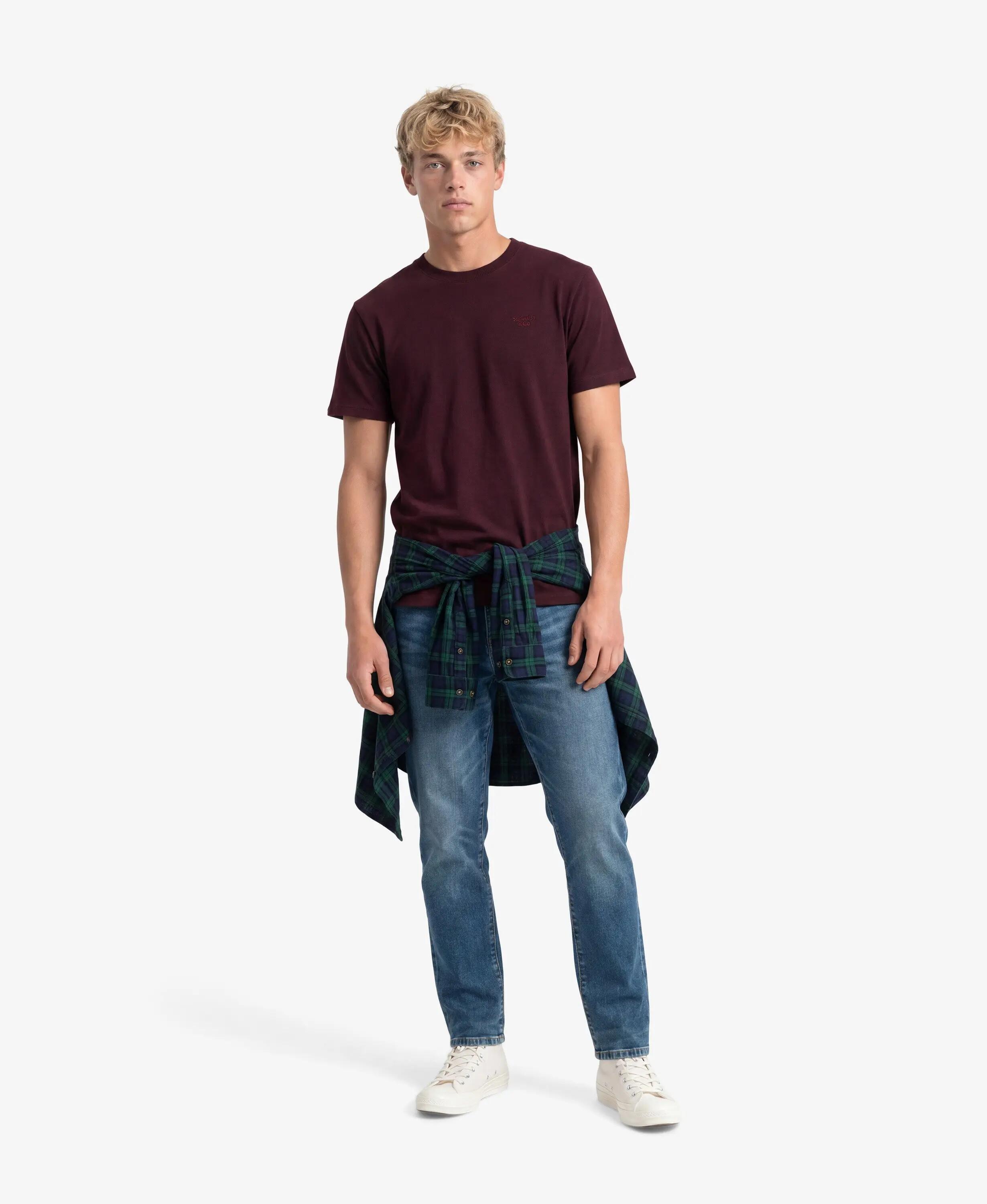 superdry T-shirt Essential Serif Logo brodé en coton bio 3/6