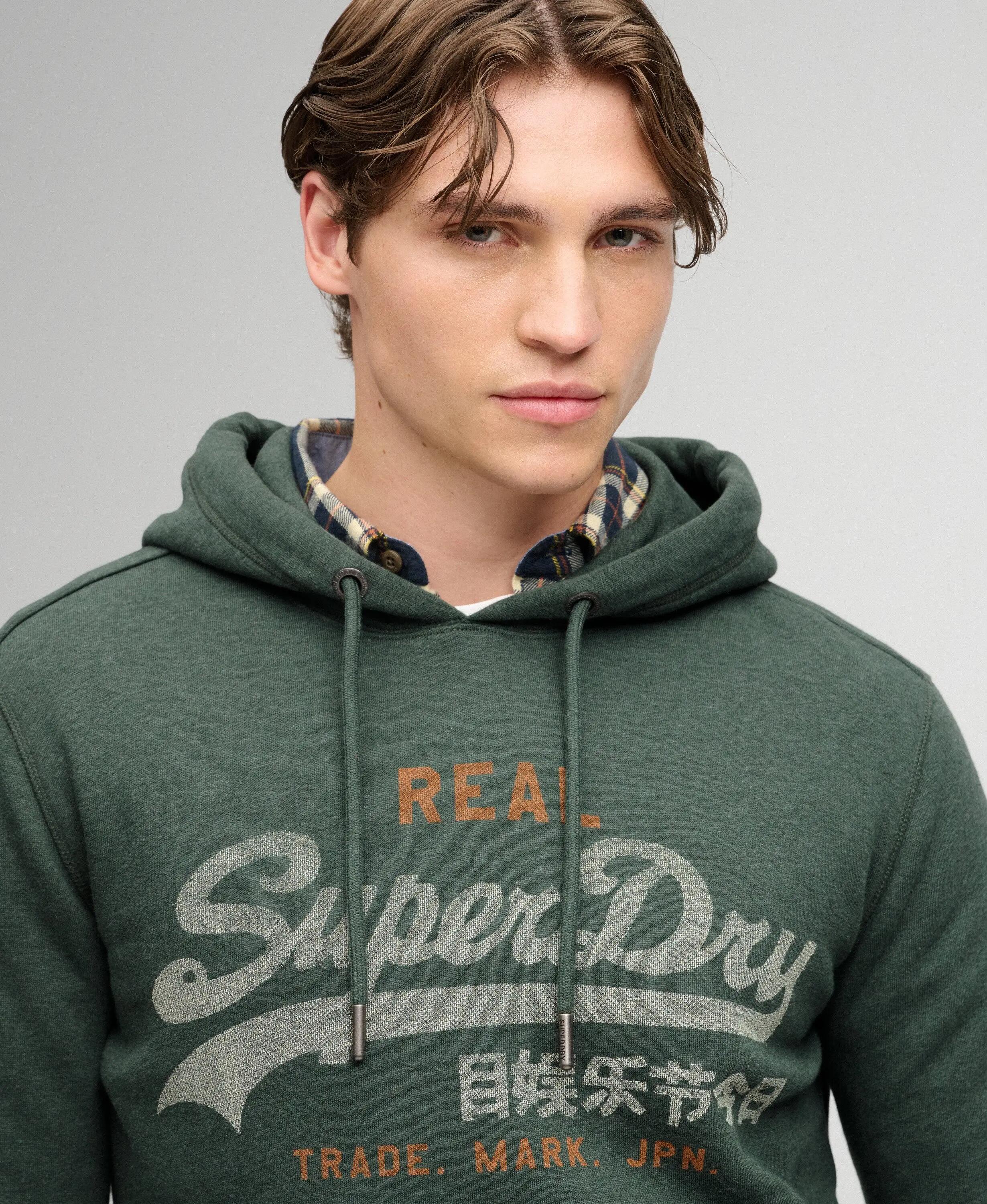 superdry Hoodie Vintage Logo Heritage Relaxed 4/7