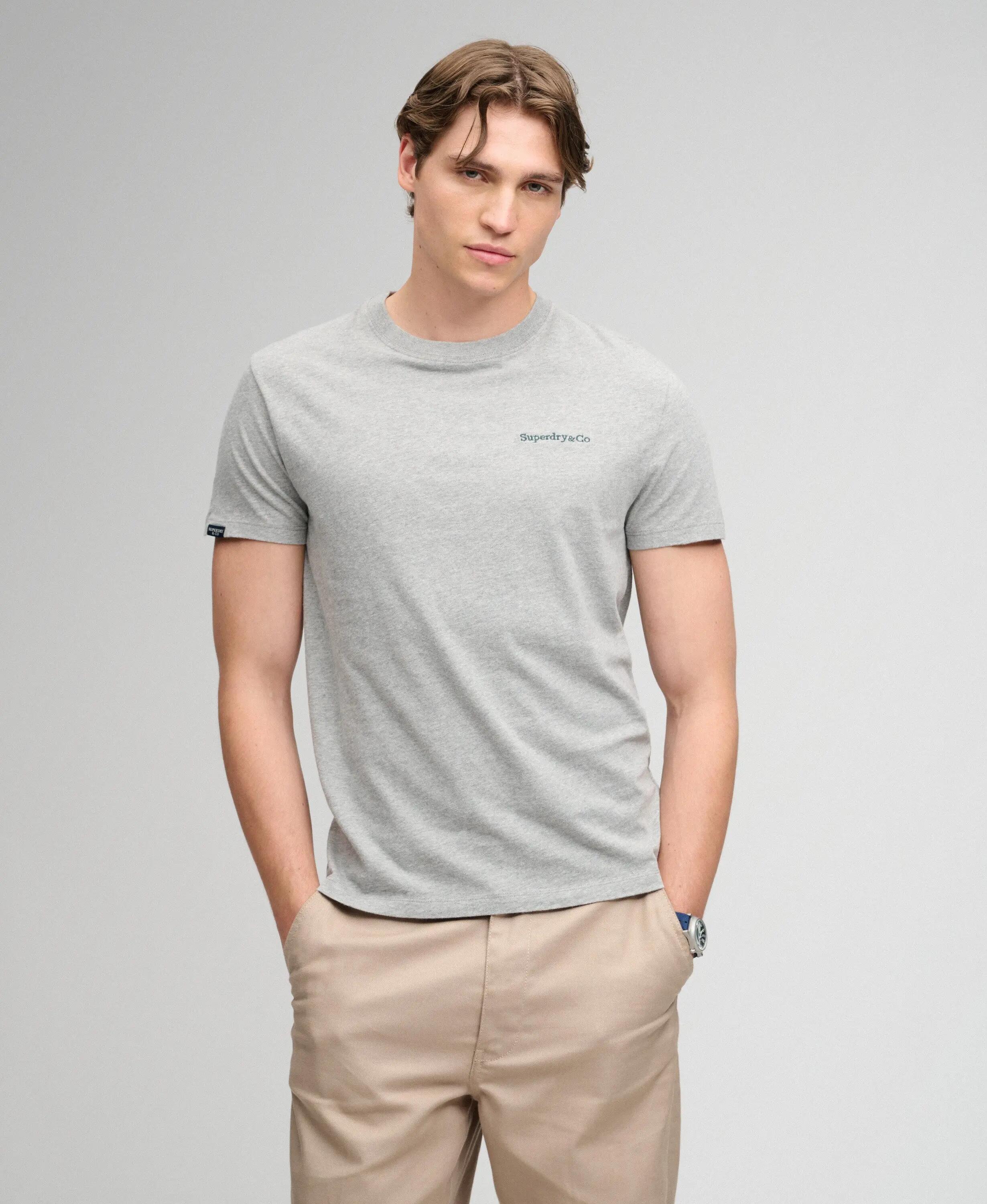 superdry T‑shirt Essential Company Logo brodé slim en coton 2/5