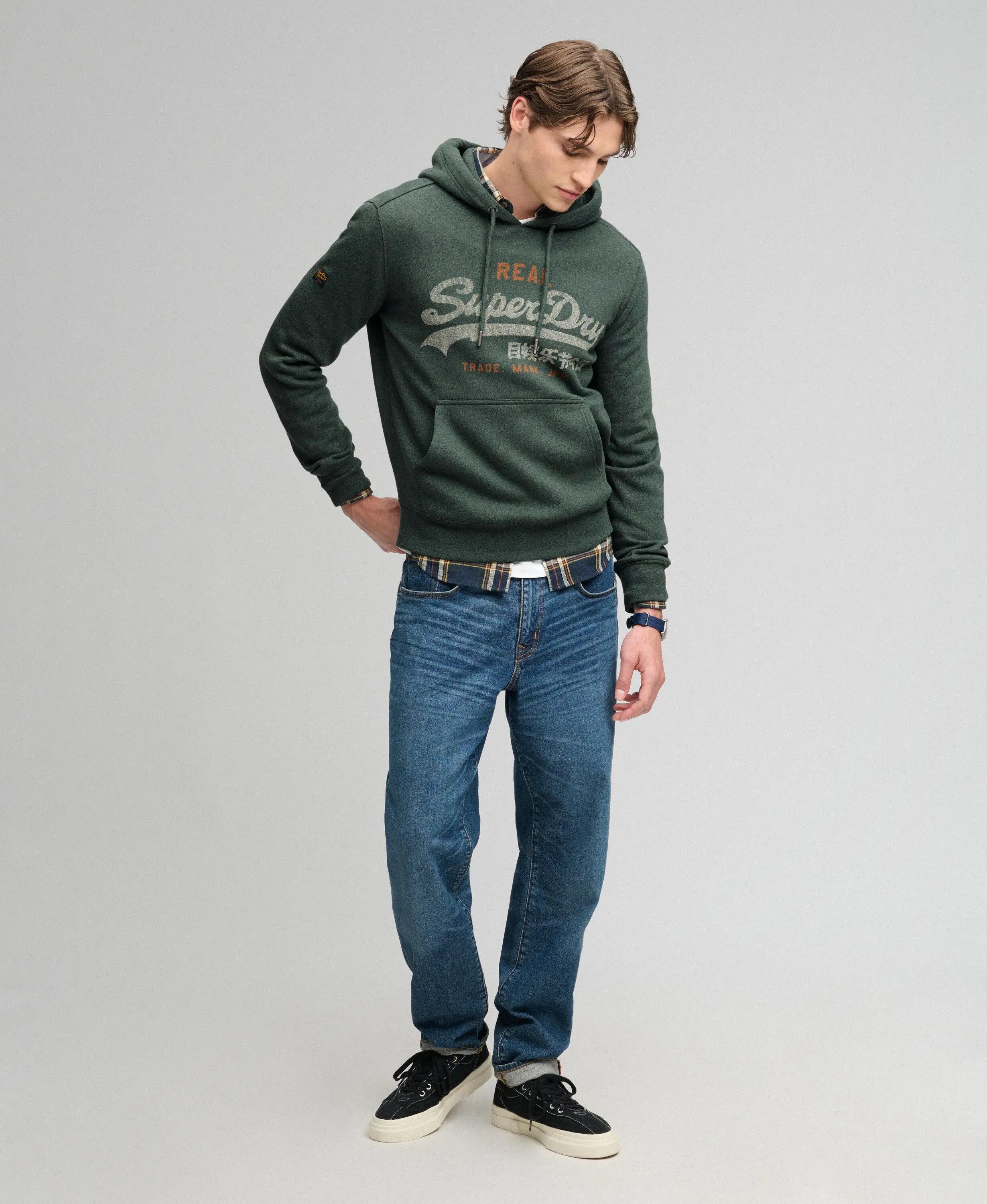 superdry Hoodie Vintage Logo Heritage Relaxed 3/7